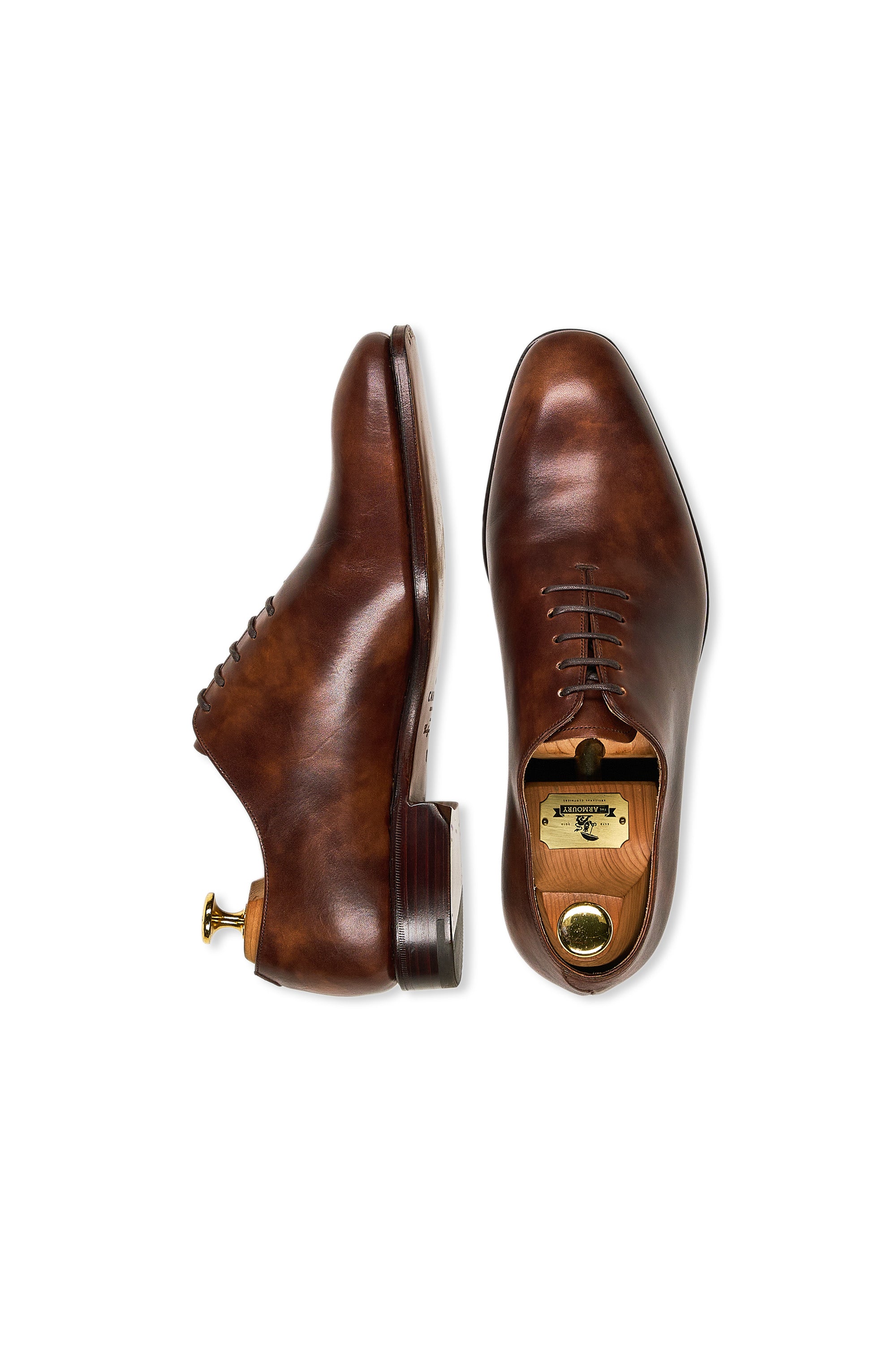 Carmina 910 Rain Brown Museum Calf Wholecut Oxfords