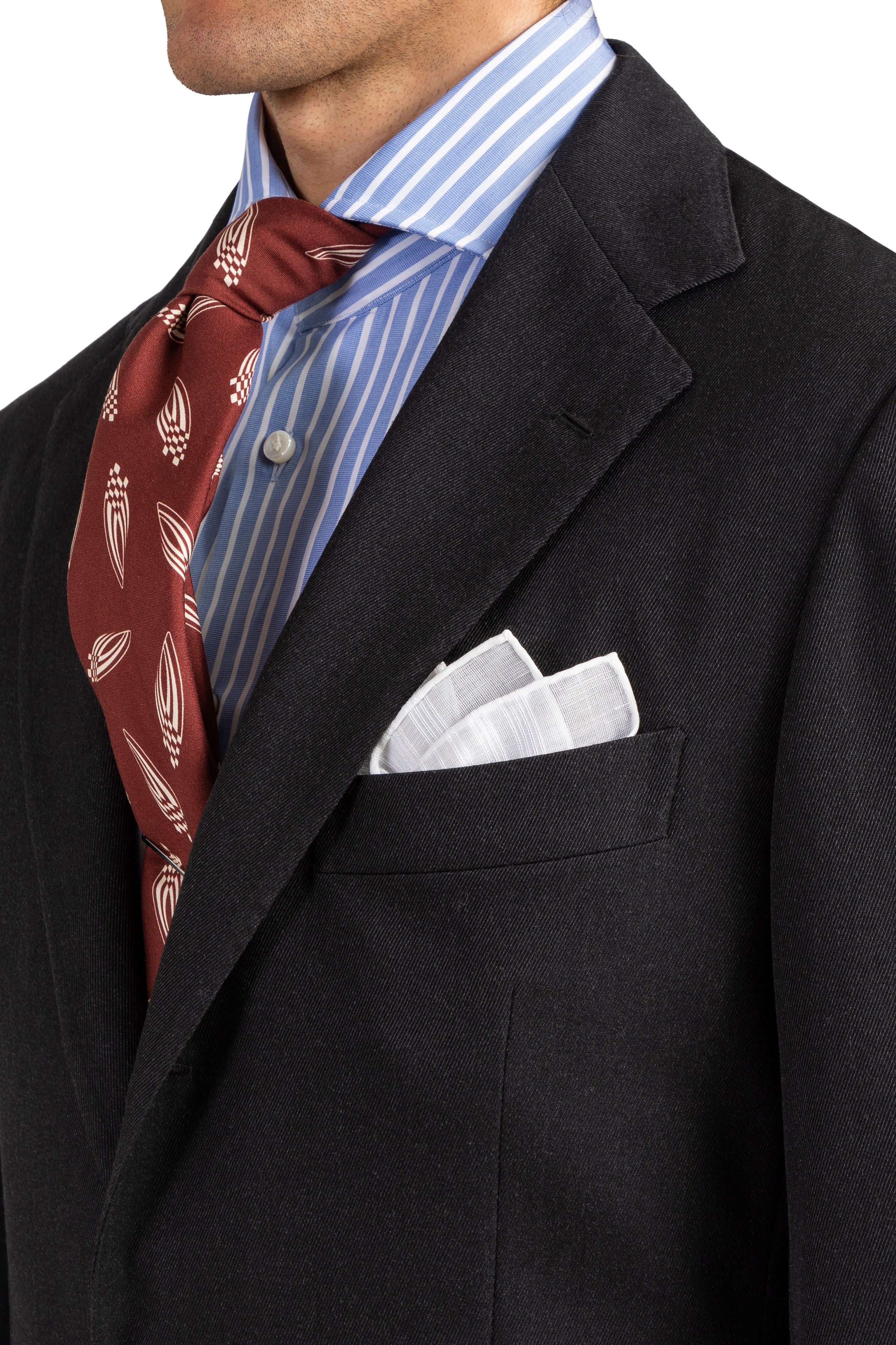 The Armoury Model 3A Dary Grey Covert Wool Suit