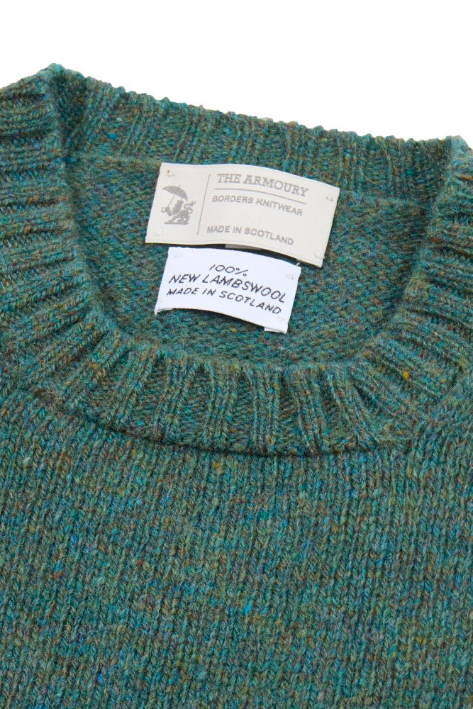 The Armoury Jade Shetland Crewneck Sweater *sample*