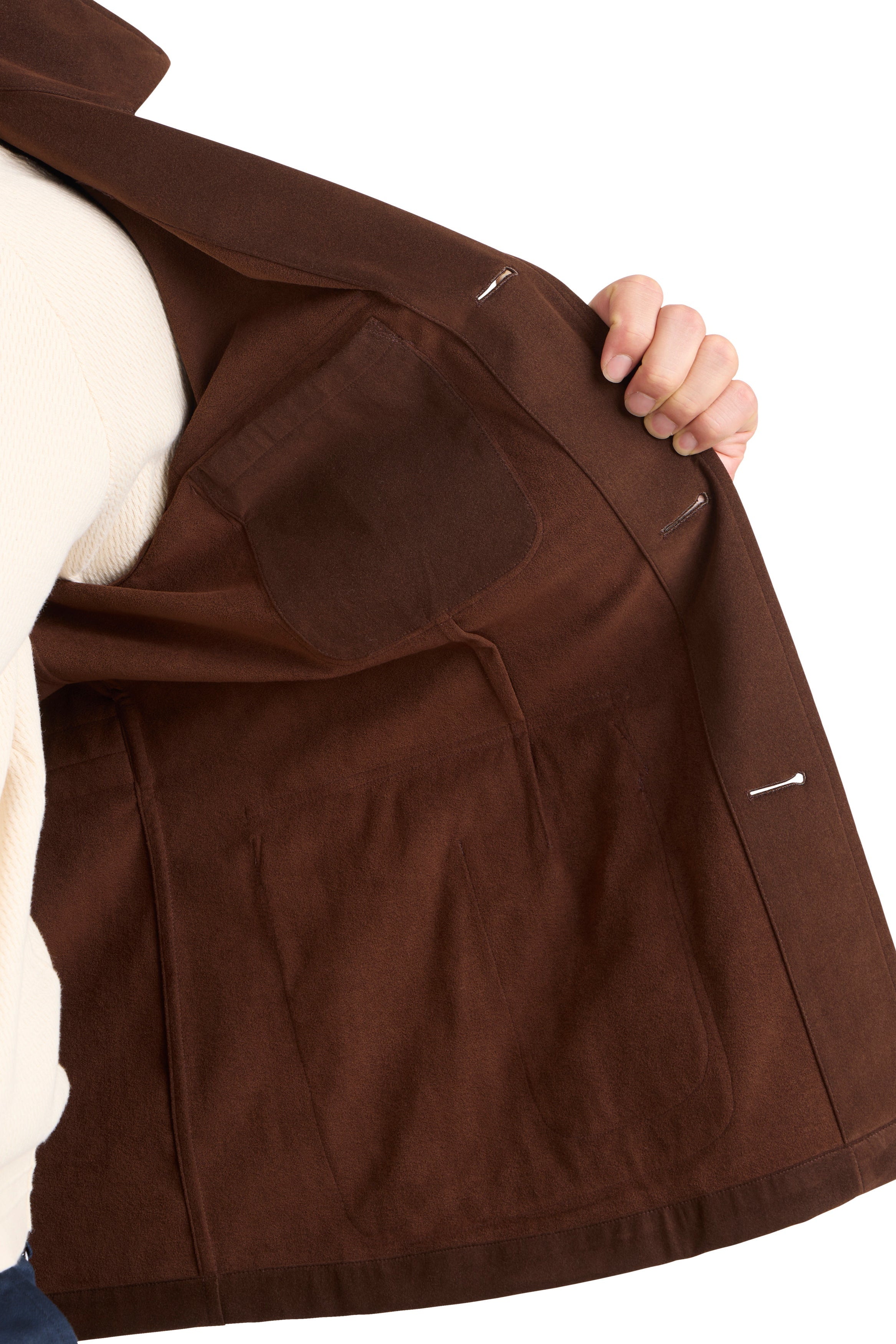 The Armoury Brown Ultrasuede Safari Jacket II *sample*