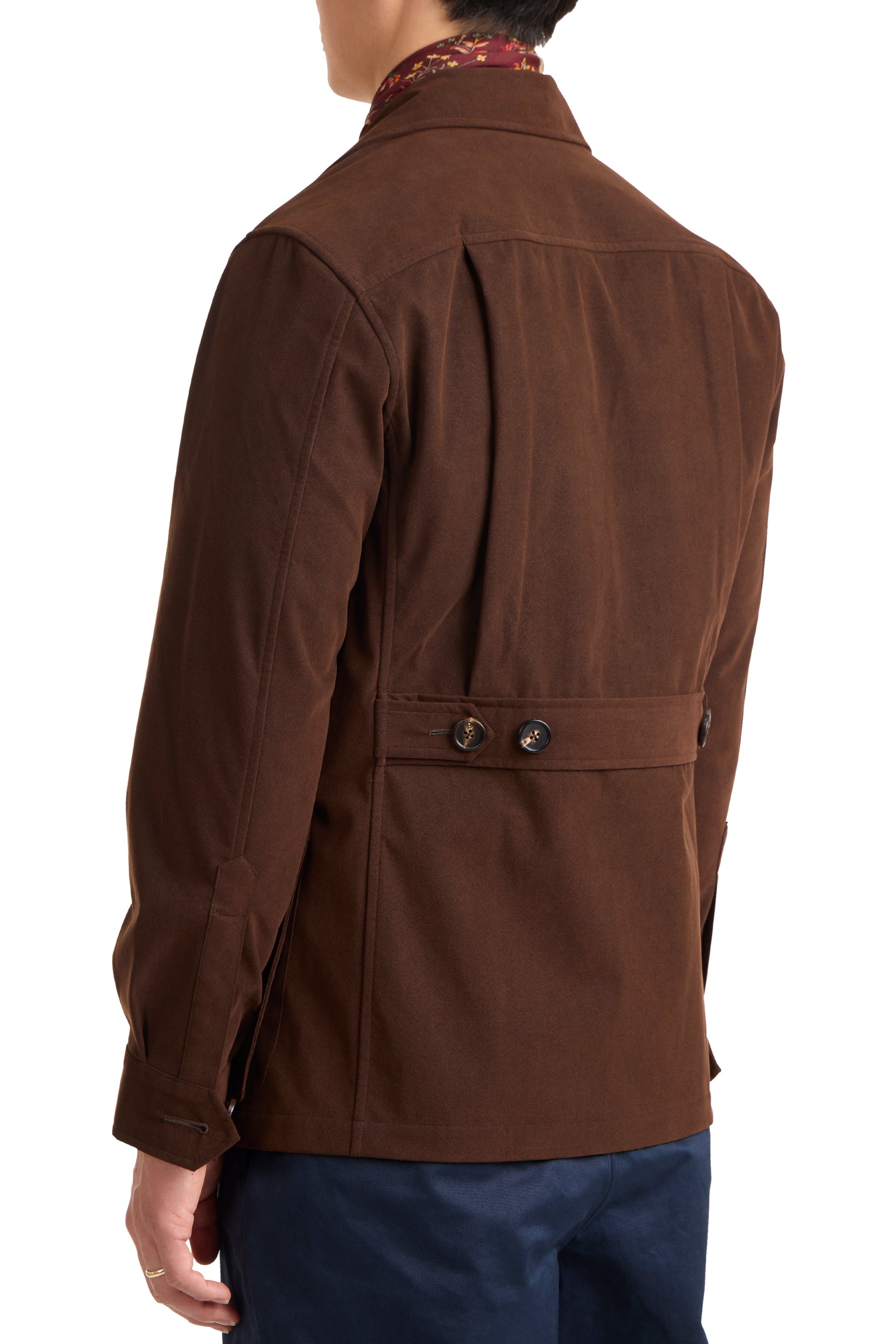 The Armoury Brown Ultrasuede Safari Jacket II *sample*