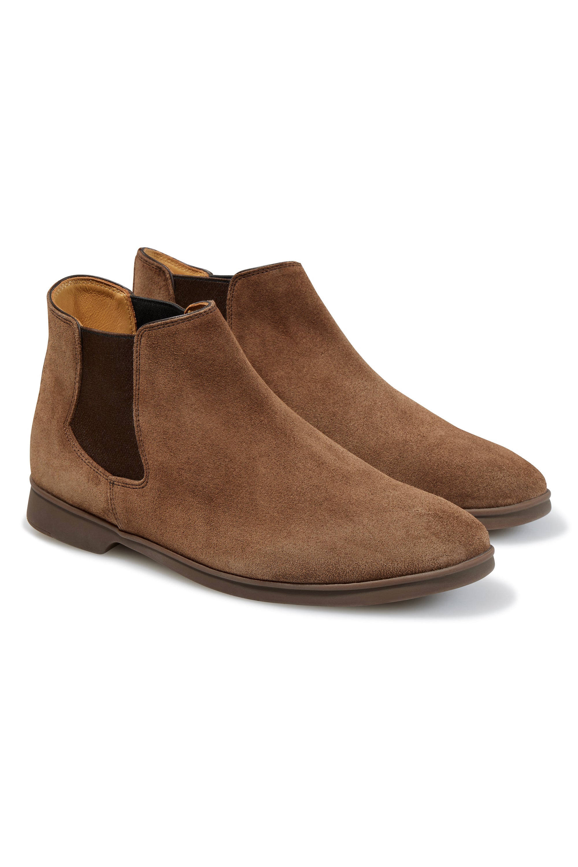 Baudoin & Lange Terranova Taupe Sagan Rover Suede with Rubber Sole Chelsea Boot *factory seconds*