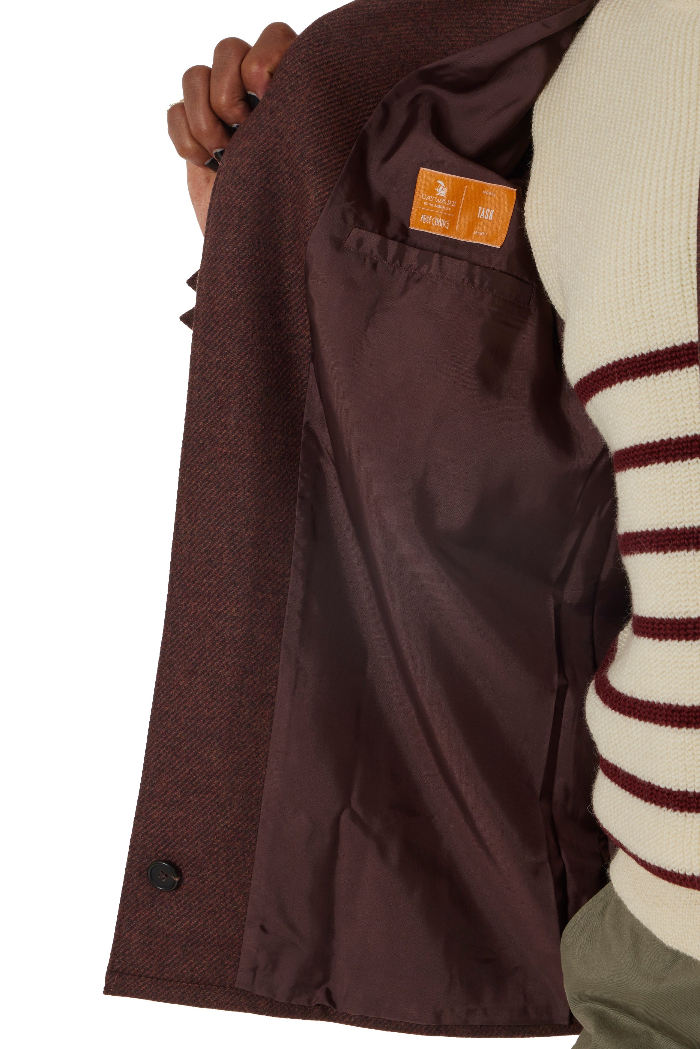 The Armoury 11-A014N Rust Brown Wool Task Jacket