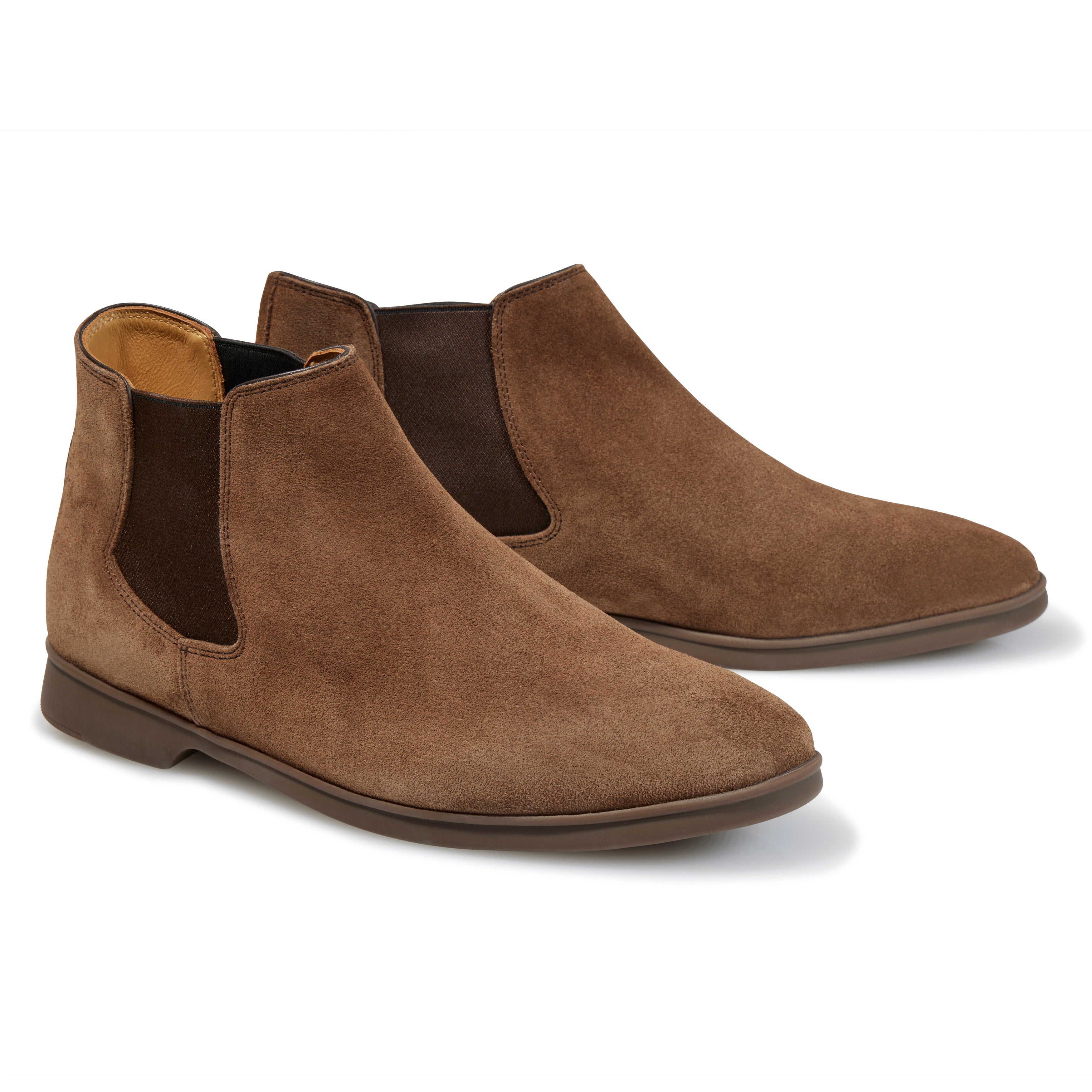Baudoin & Lange Terranova Taupe Sagan Rover Suede with Rubber Sole Chelsea Boot *factory seconds*