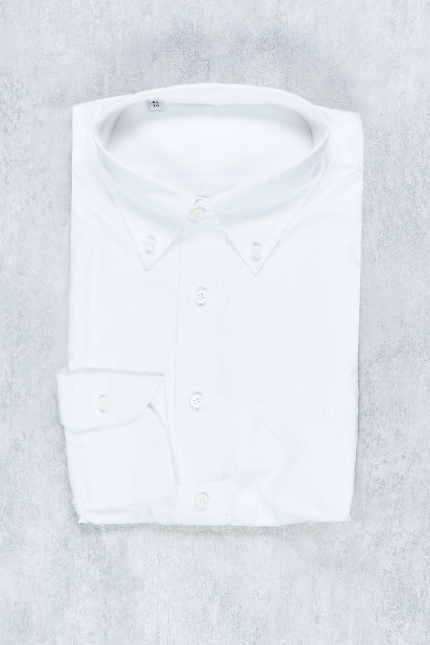P. Johnson White Dress Oxford with Button Down Collar Popover Shirt