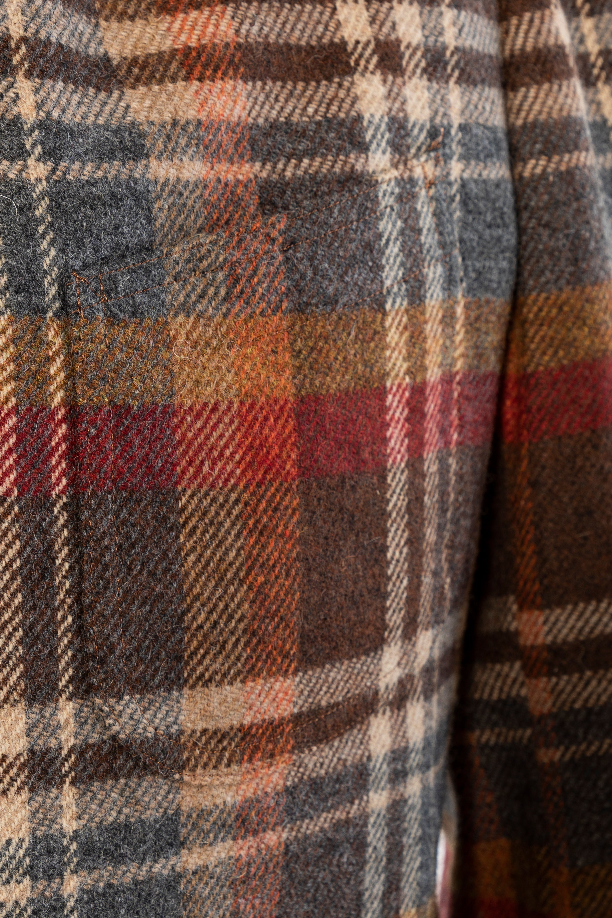 The Armoury Model 12 Red Brown Wool Check Sport Coat