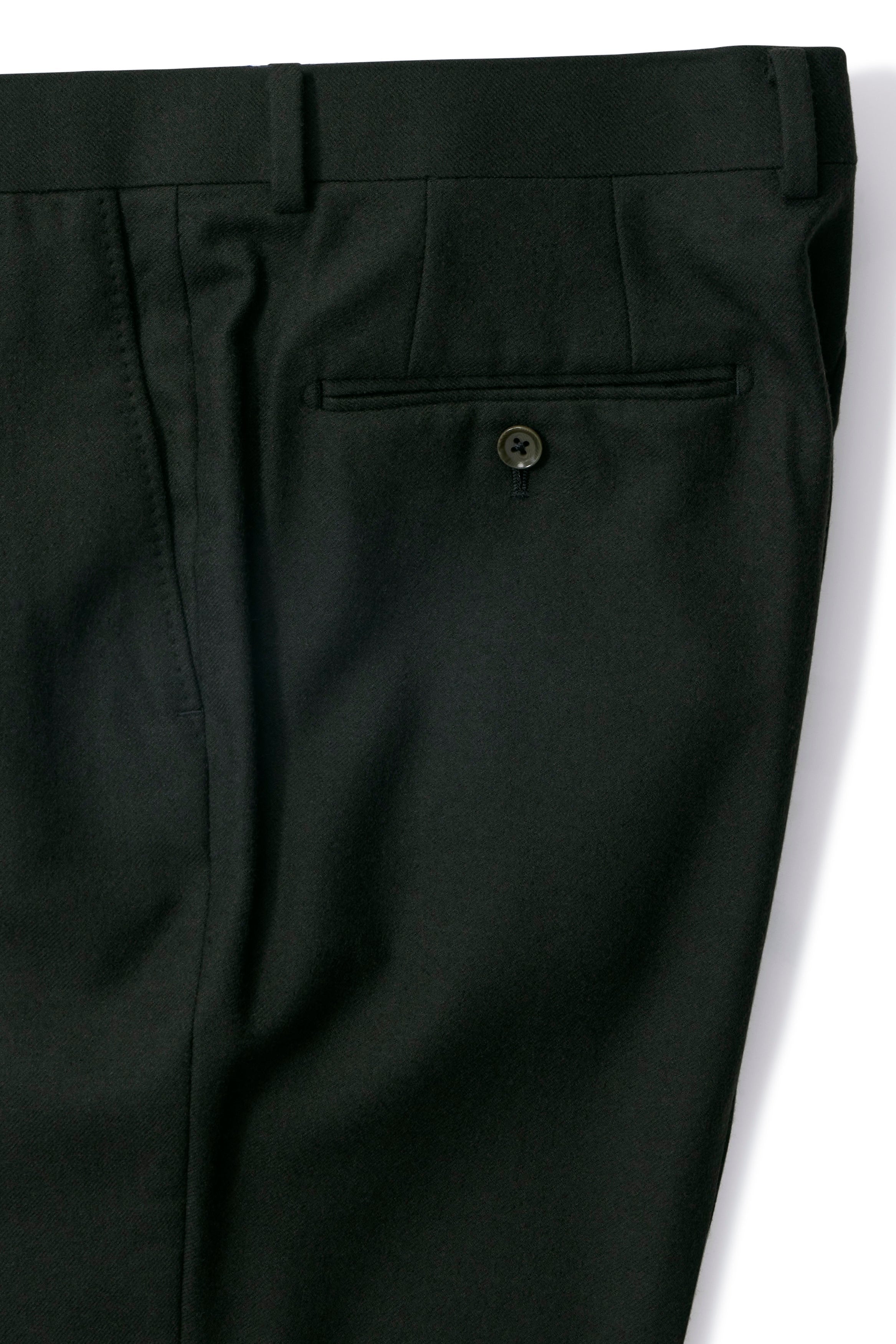 The Armoury Dark Green RE073F01E Flannel Wool Model A Trousers