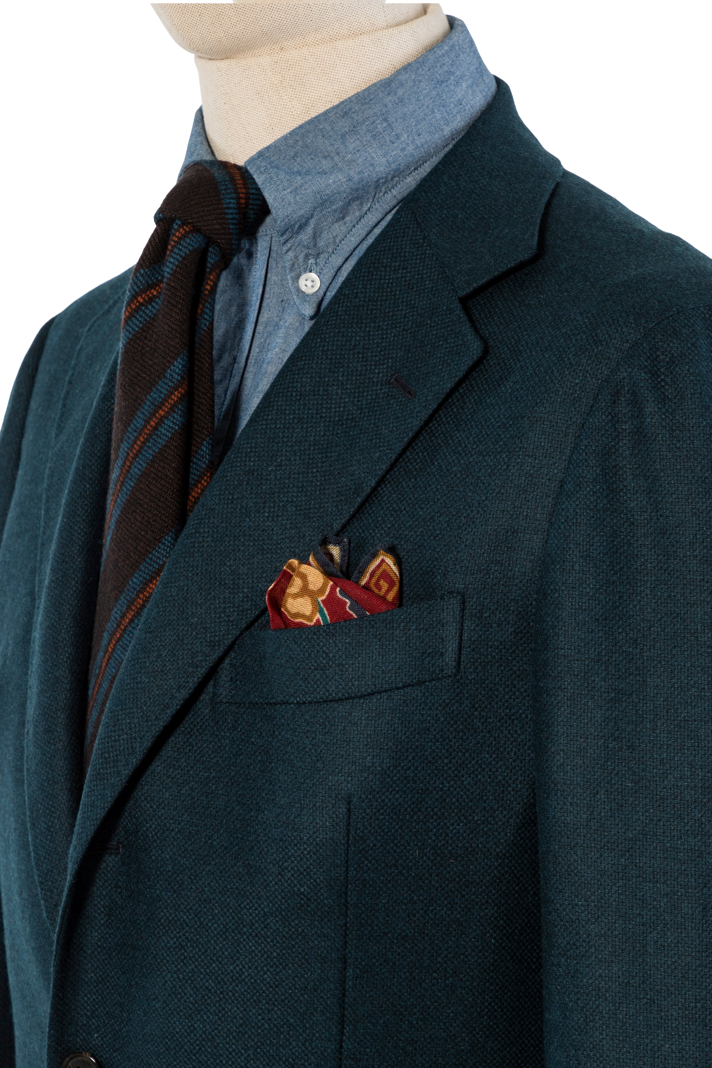 The Armoury by Ring Jacket Model 3 Blue Green Netherton H Wool Sport Coat