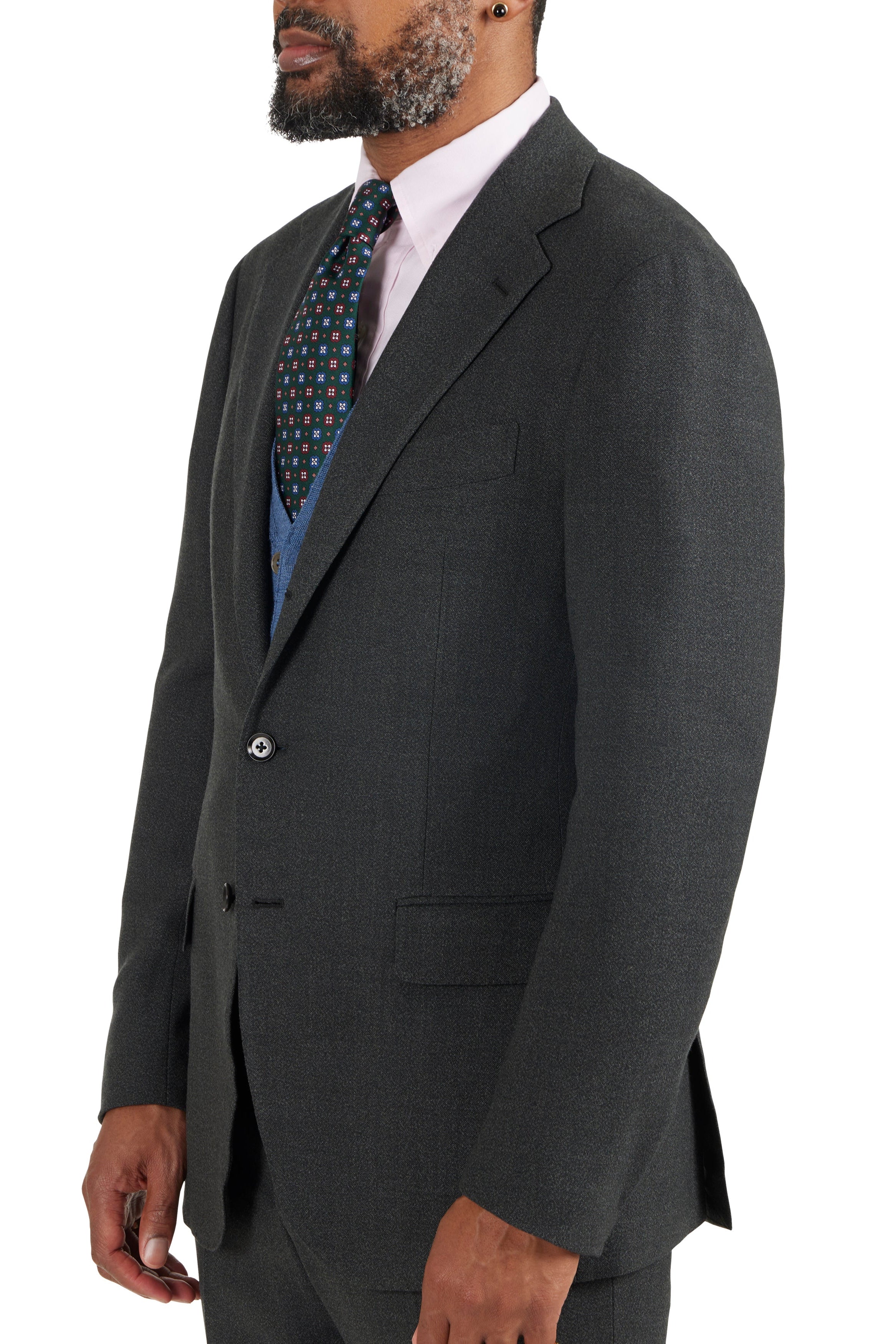 The Armoury Model 3A Green Grey RE023F28B Wool Suit