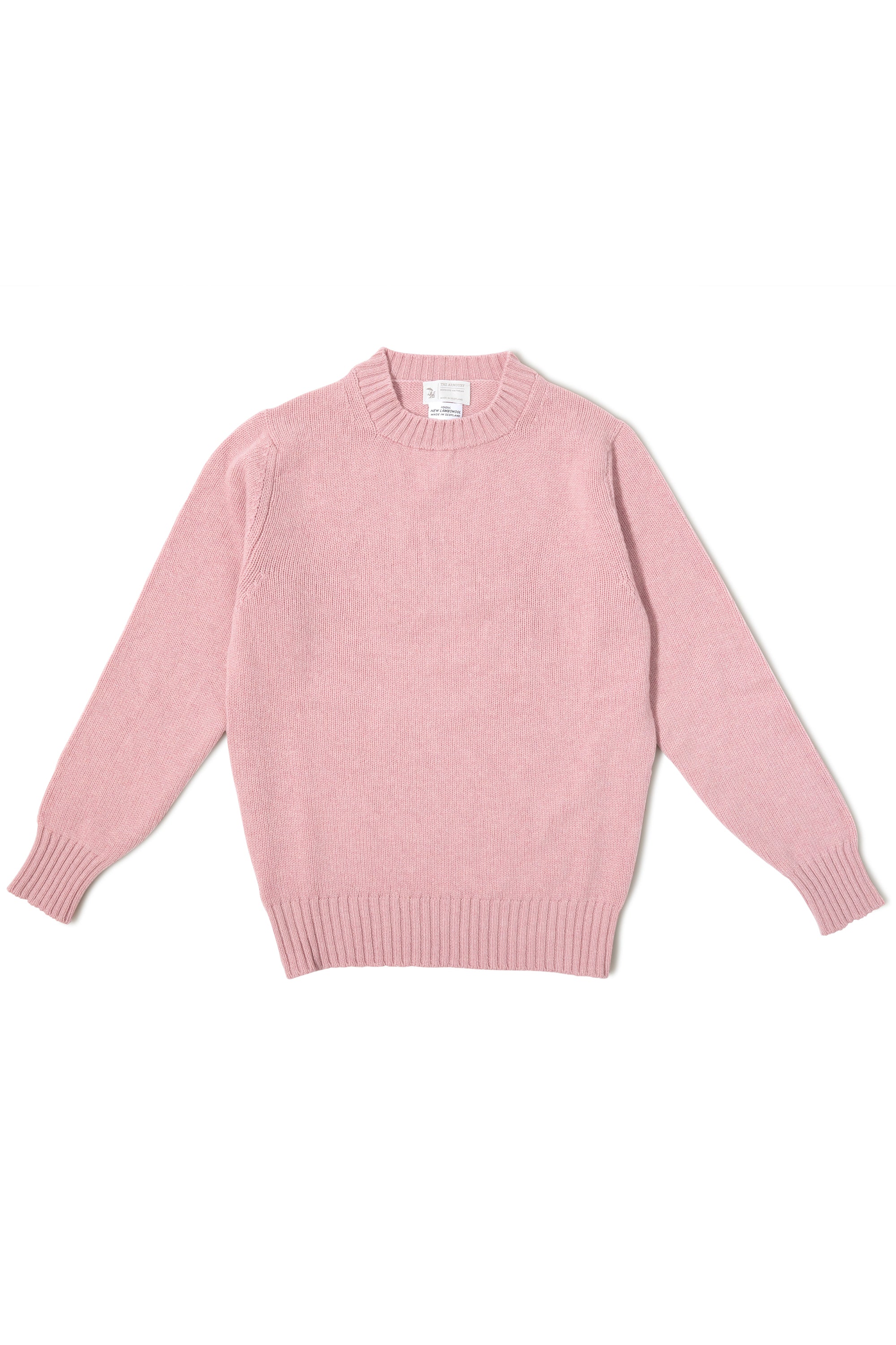 The Armoury Calamine 4-Ply Lambswool Crewneck Sweater