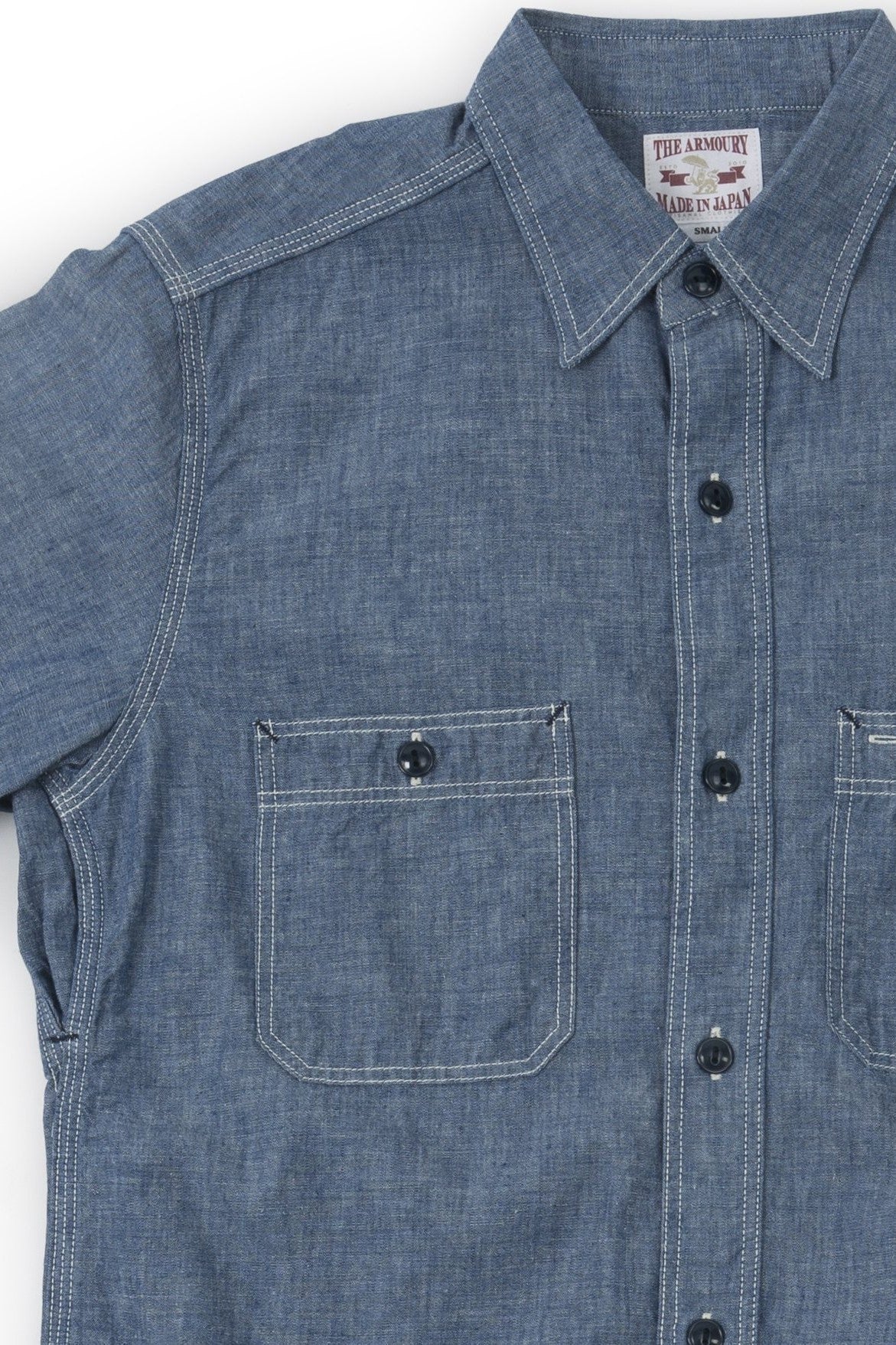 The Real McCoy's X The Armoury Blue Chambray Shirt