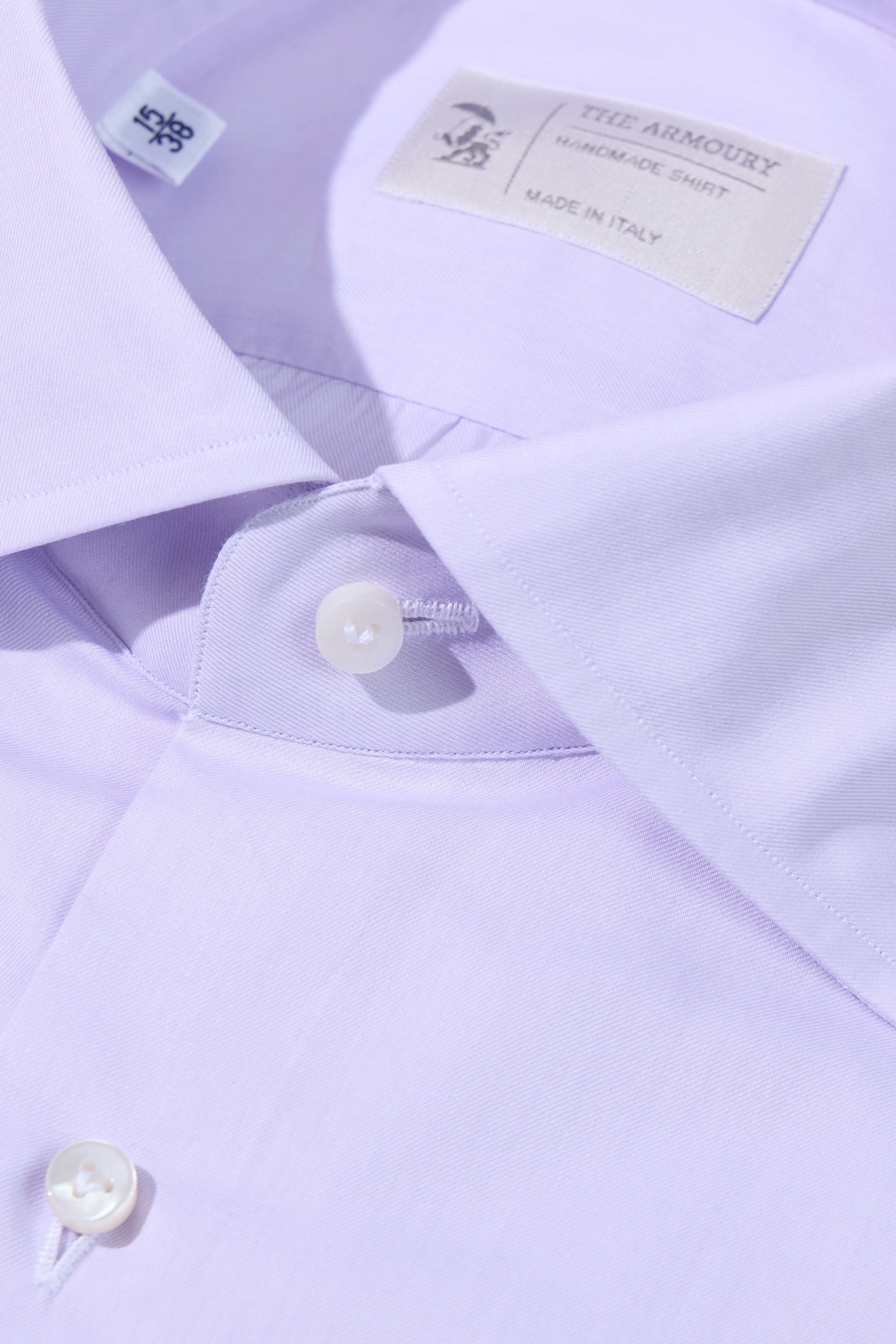 The Armoury Soul 16 Purple Cotton Spread Collar Shirt