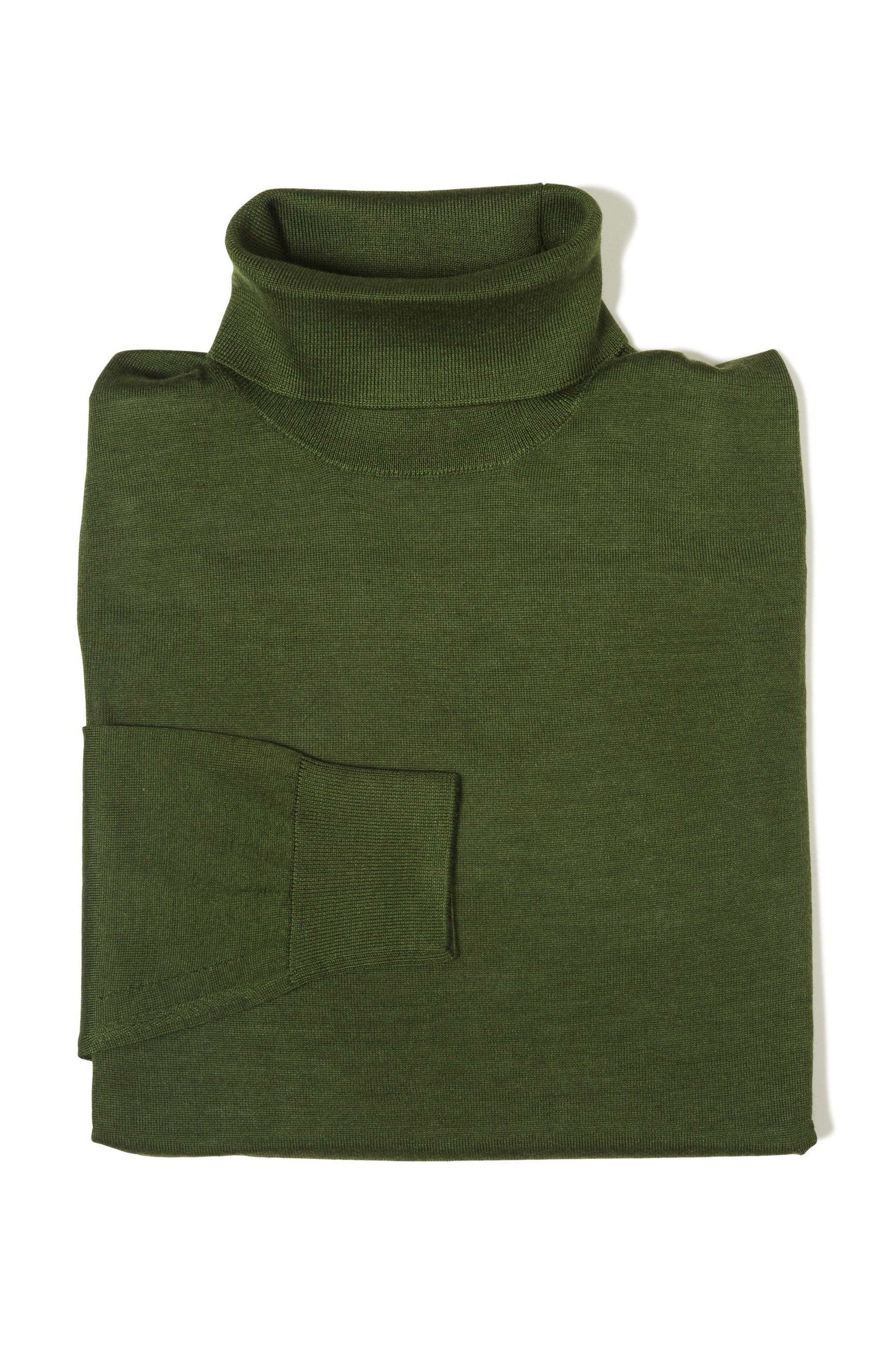 Caruso MA35 Green Cashmere/Silk Turtle Neck Sweater