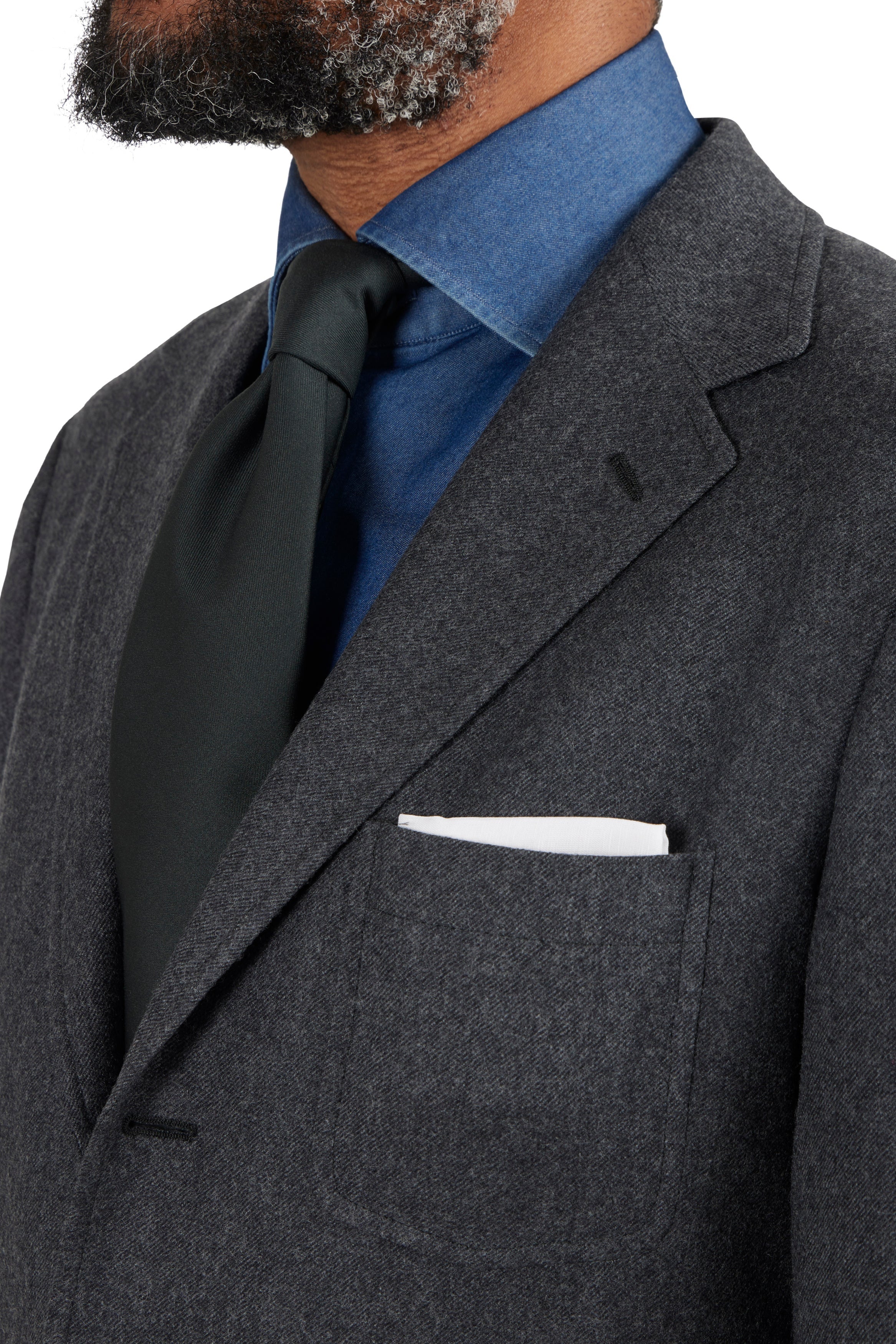 The Armoury Model 11A Charcoal RE023F31B Flannel Suit