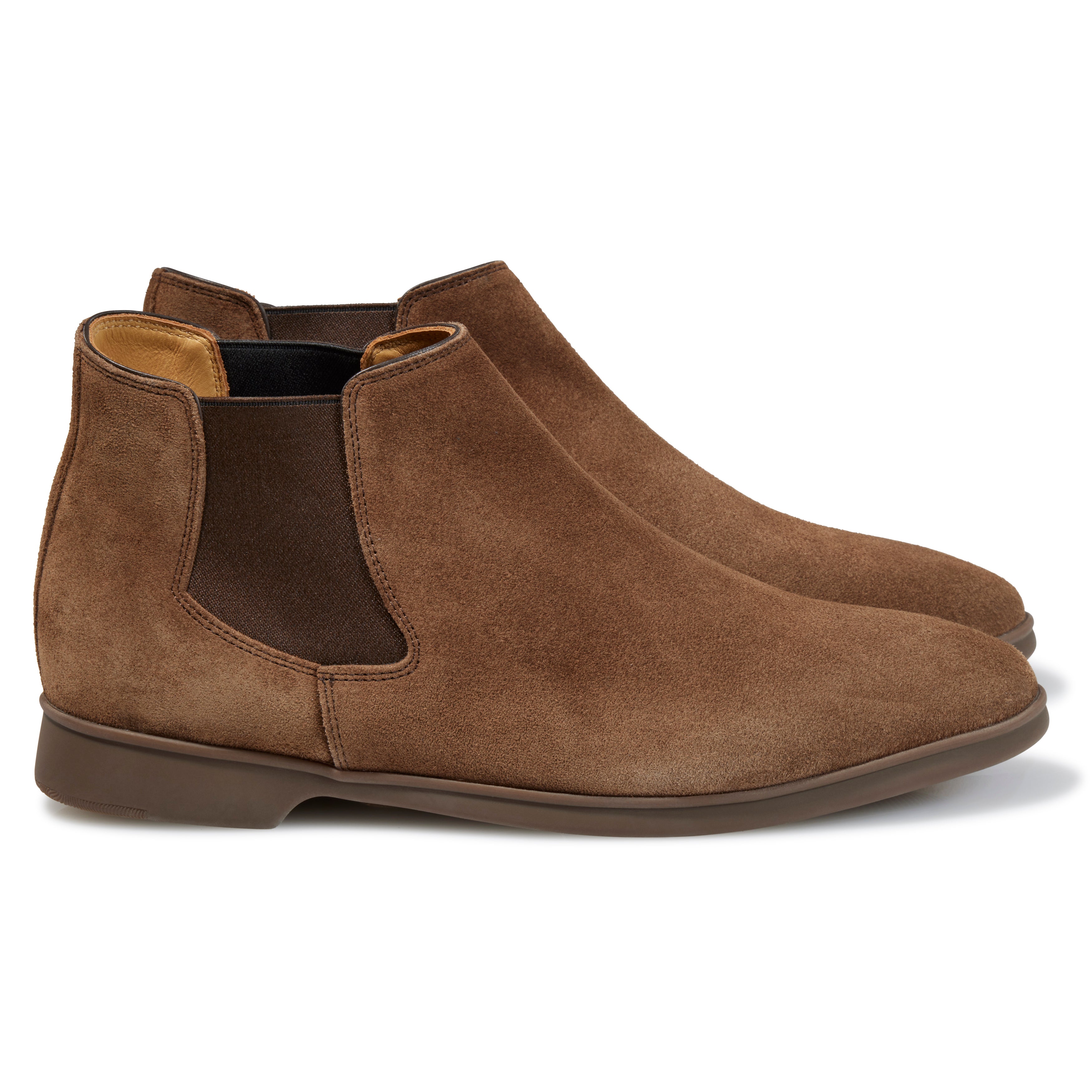Baudoin & Lange Terranova Taupe Sagan Rover Suede with Rubber Sole Chelsea Boot *factory seconds*