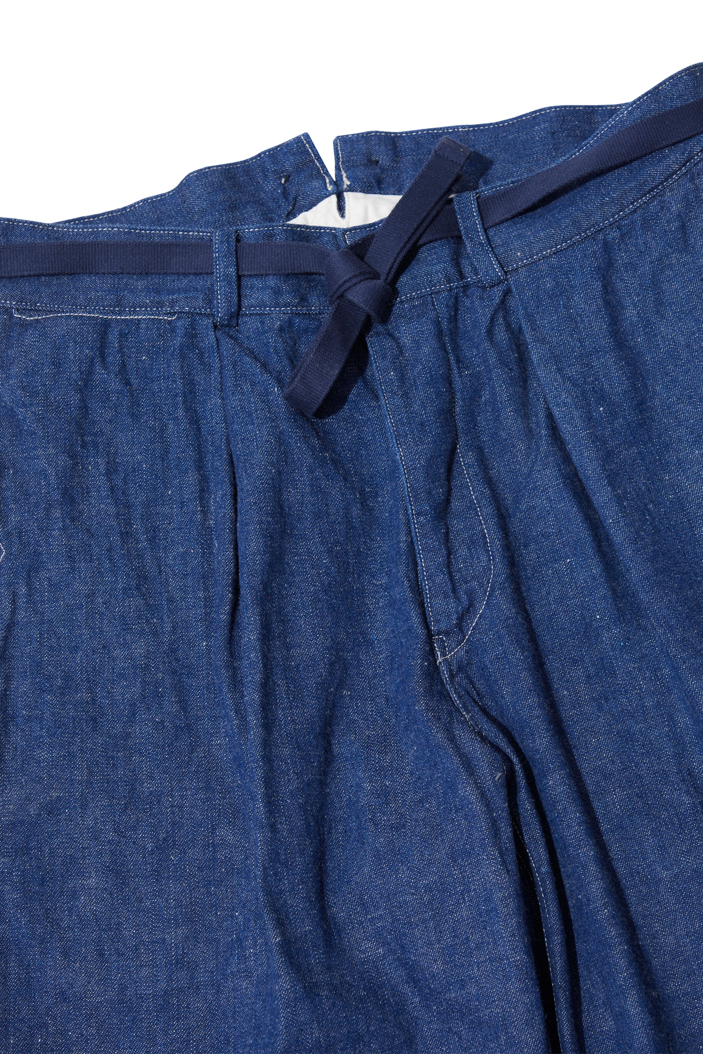 Cohérence Alain Indigo Selvedge Yacht Canvas Cotton Trousers