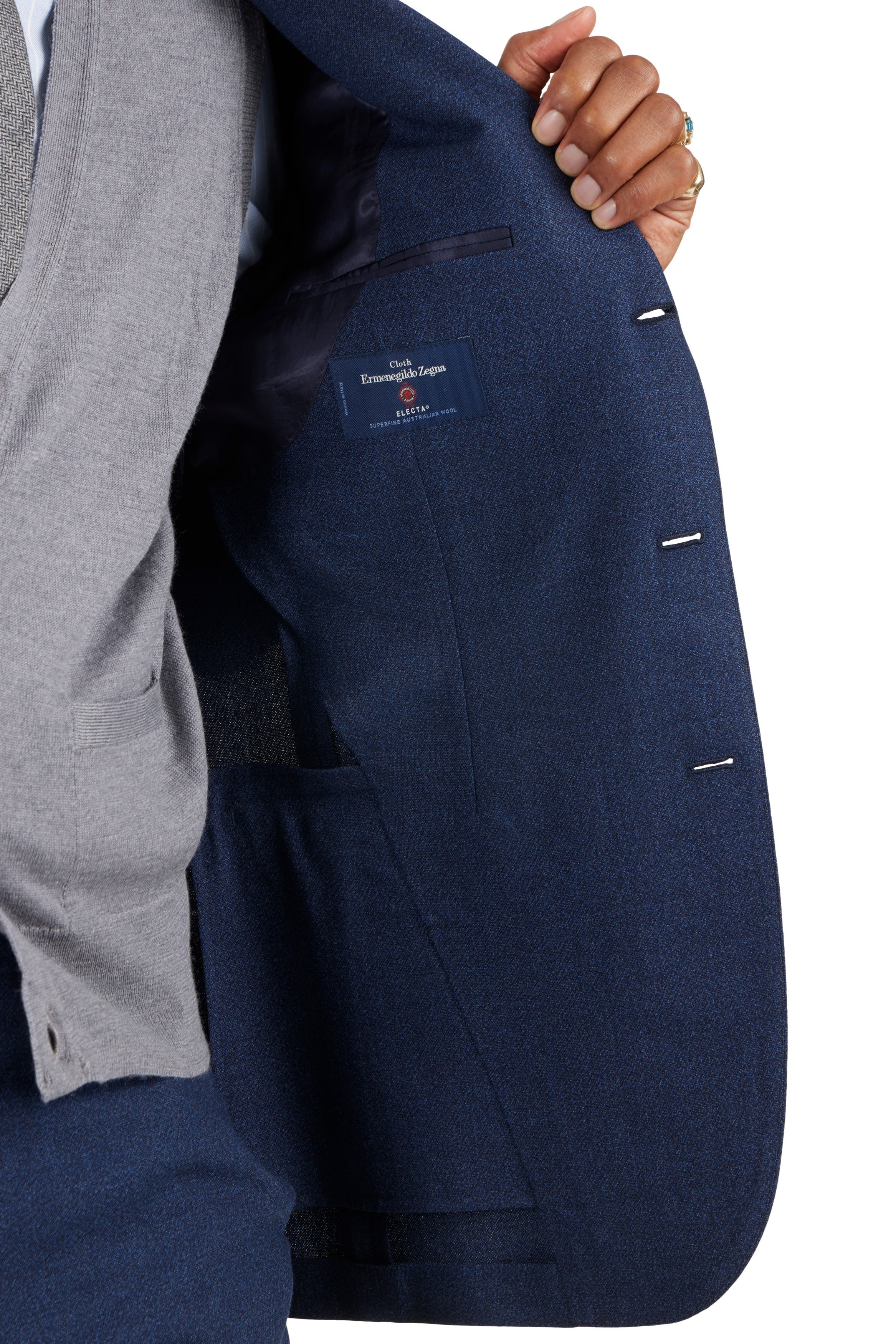 The Armoury Model 3A Blue RE023F28X Wool Suit