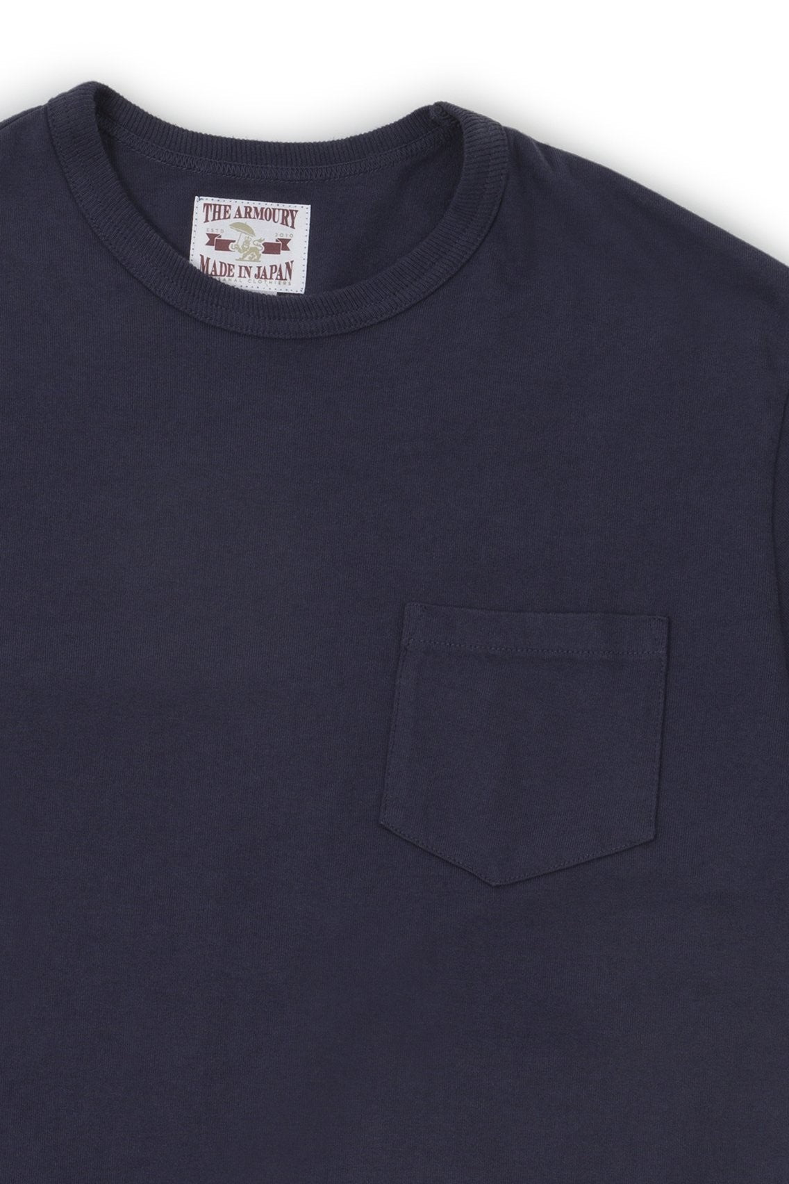 The Armoury by The Real McCoy's Navy Cotton Pocket Tee