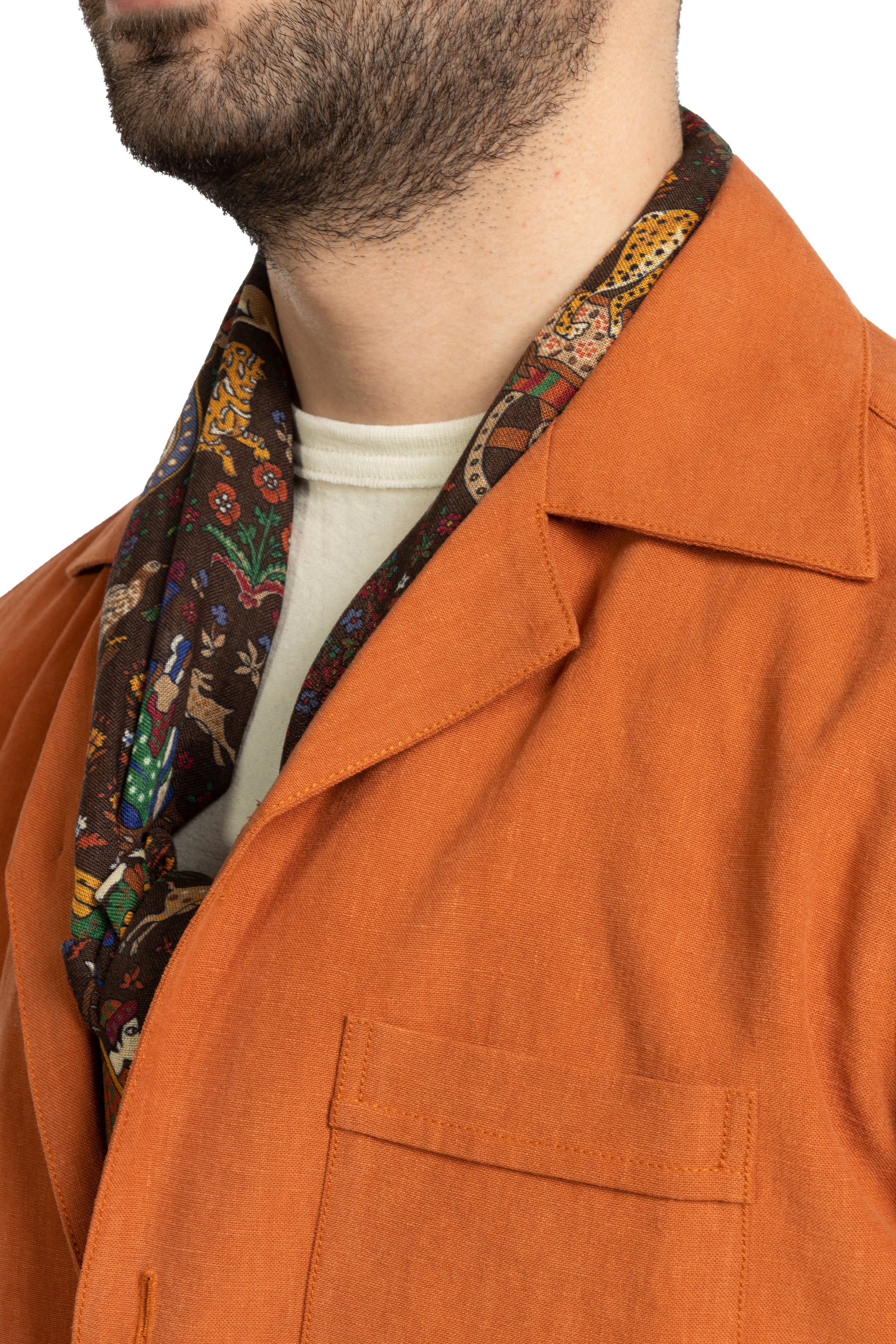 The Armoury Light Orange Linen 3 Pocket Blouson