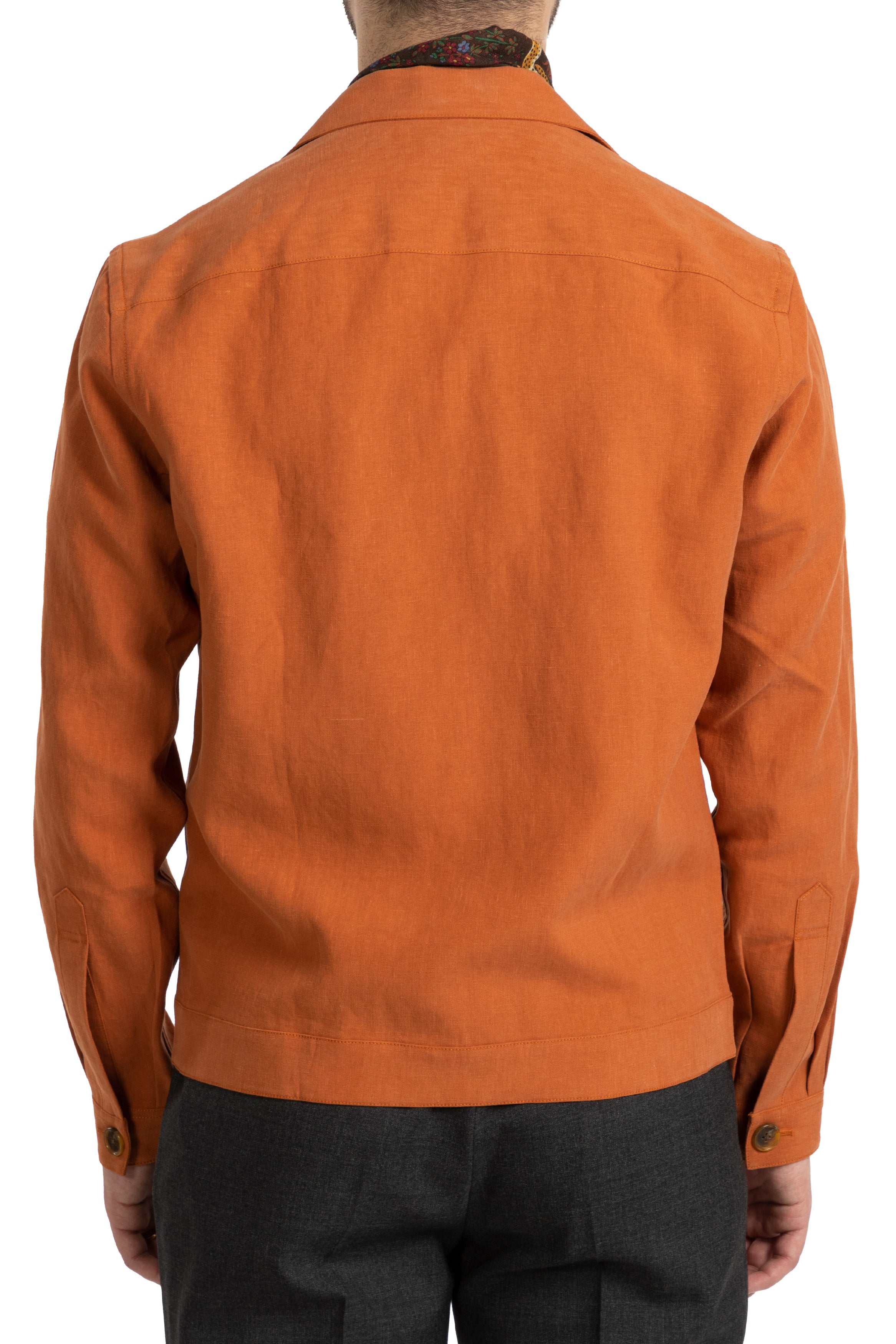 The Armoury Light Orange Linen 3 Pocket Blouson