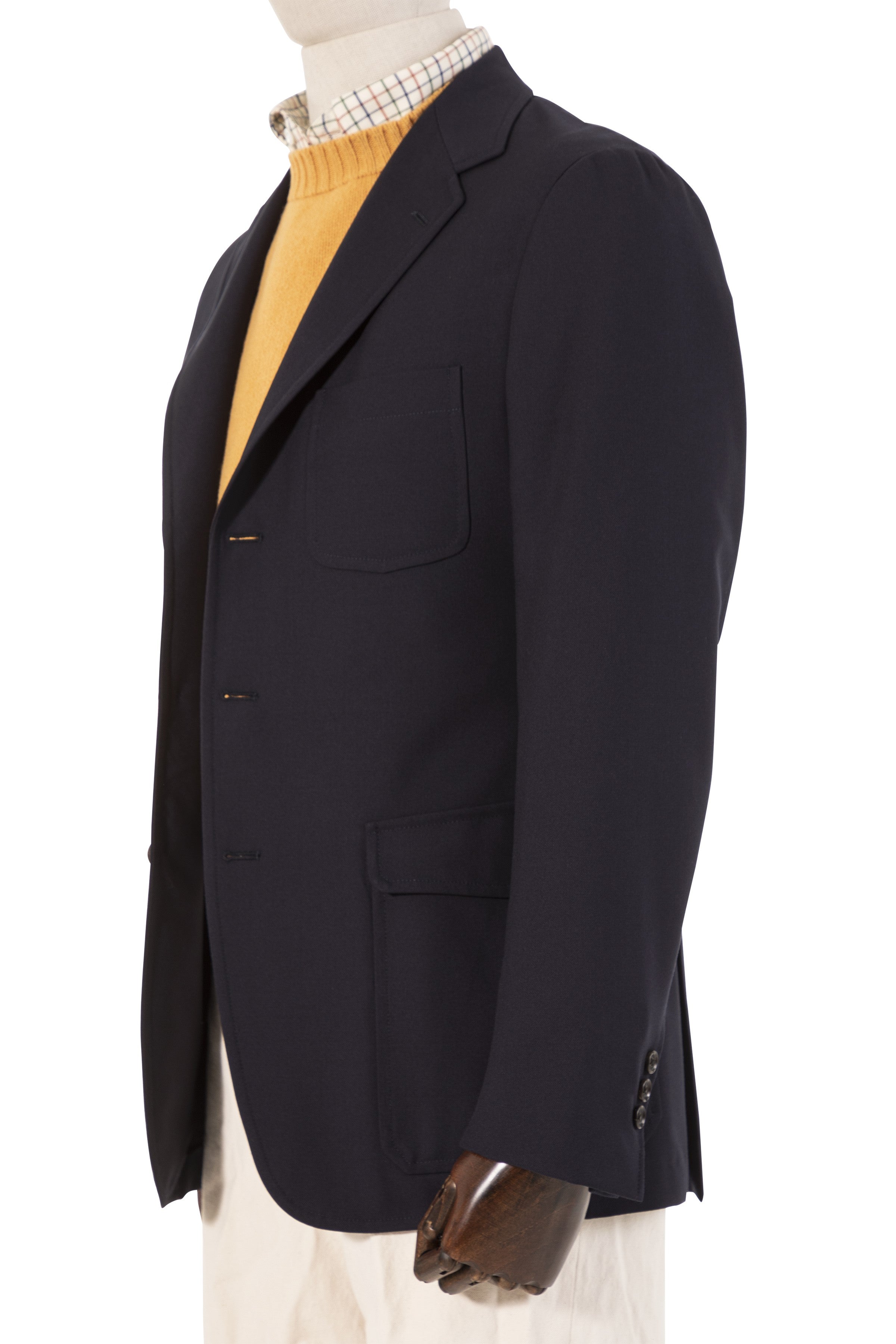 The Armoury by Ring Jacket Model 11 Armoury 10th Anniversary Decade Navy Twill Wool Sport Coat
