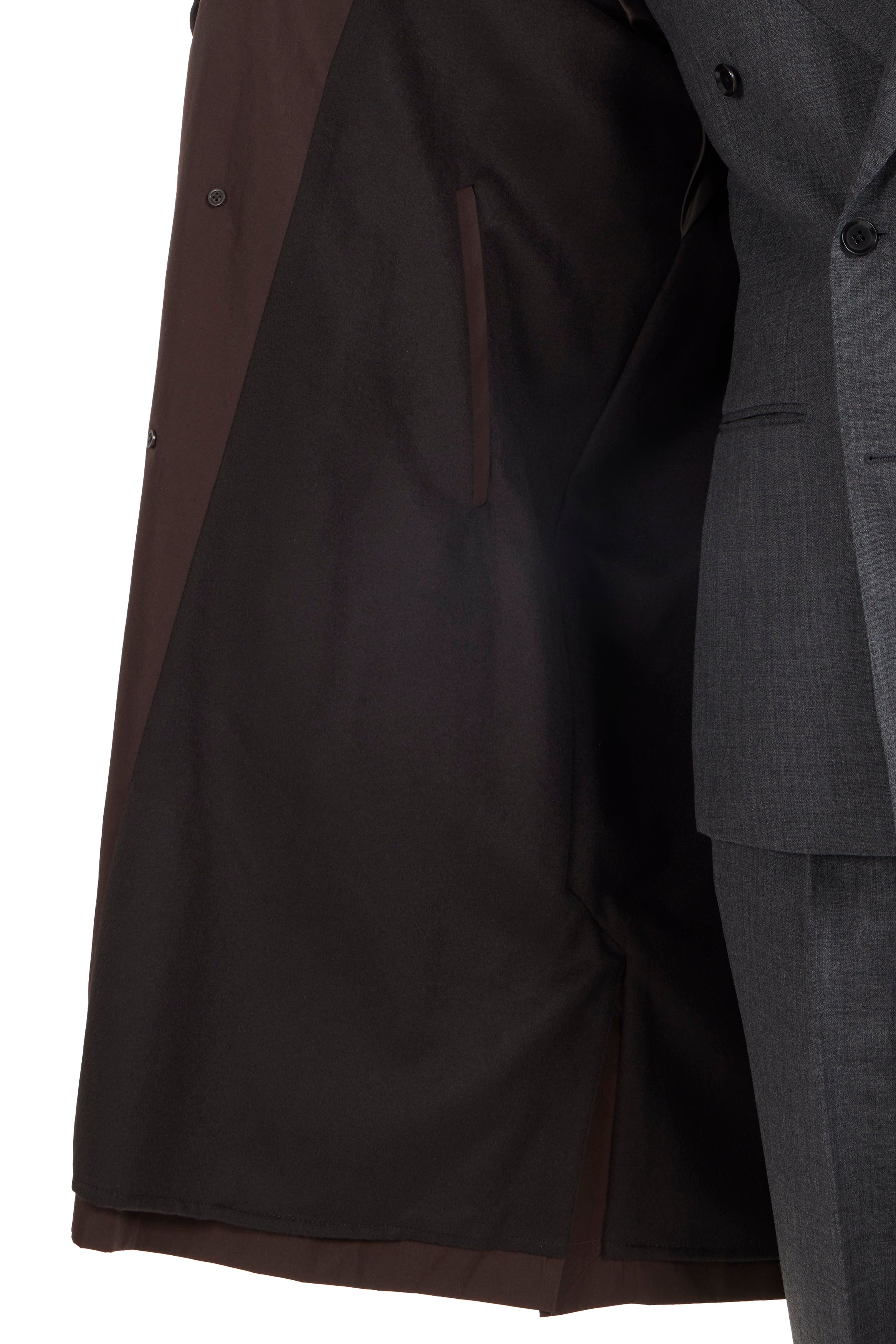 Cohérence RUIZ-FLC Brown Weather Resistant Cotton Cashmere Light Coat