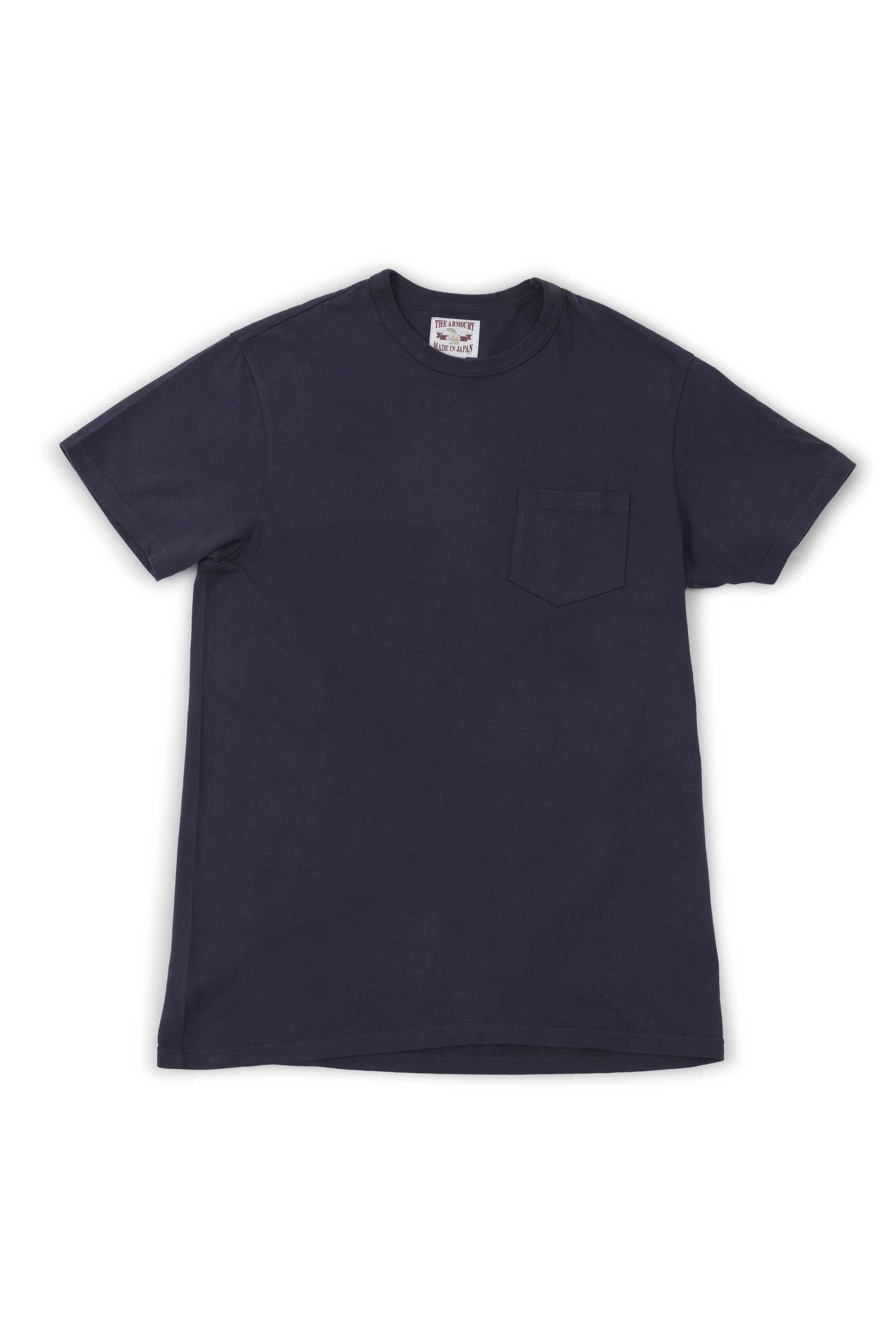 The Armoury by The Real McCoy's Navy Cotton Pocket Tee