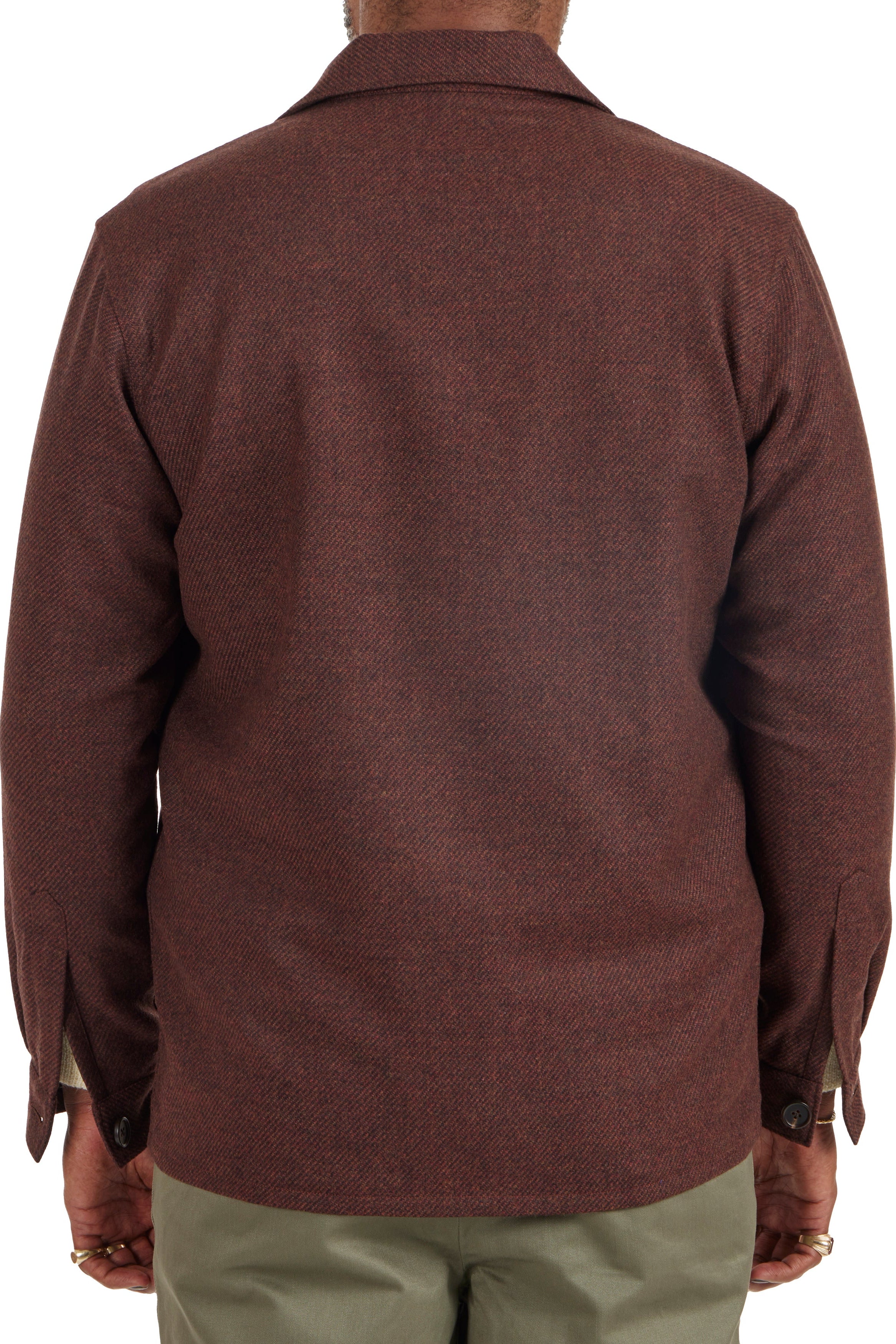 The Armoury 11-A014N Rust Brown Wool Task Jacket