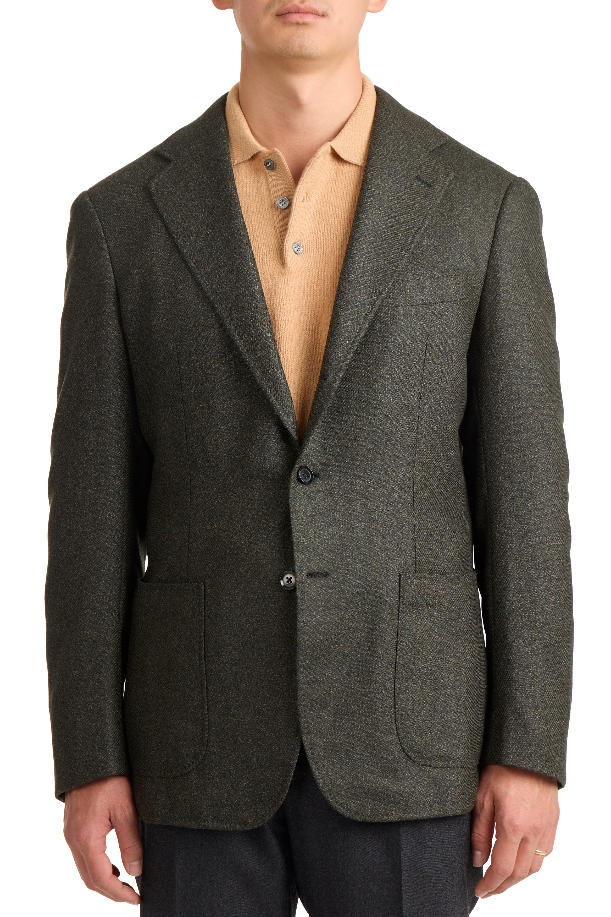 The Armoury Model 3 Green Wool/Silk Sport Coat