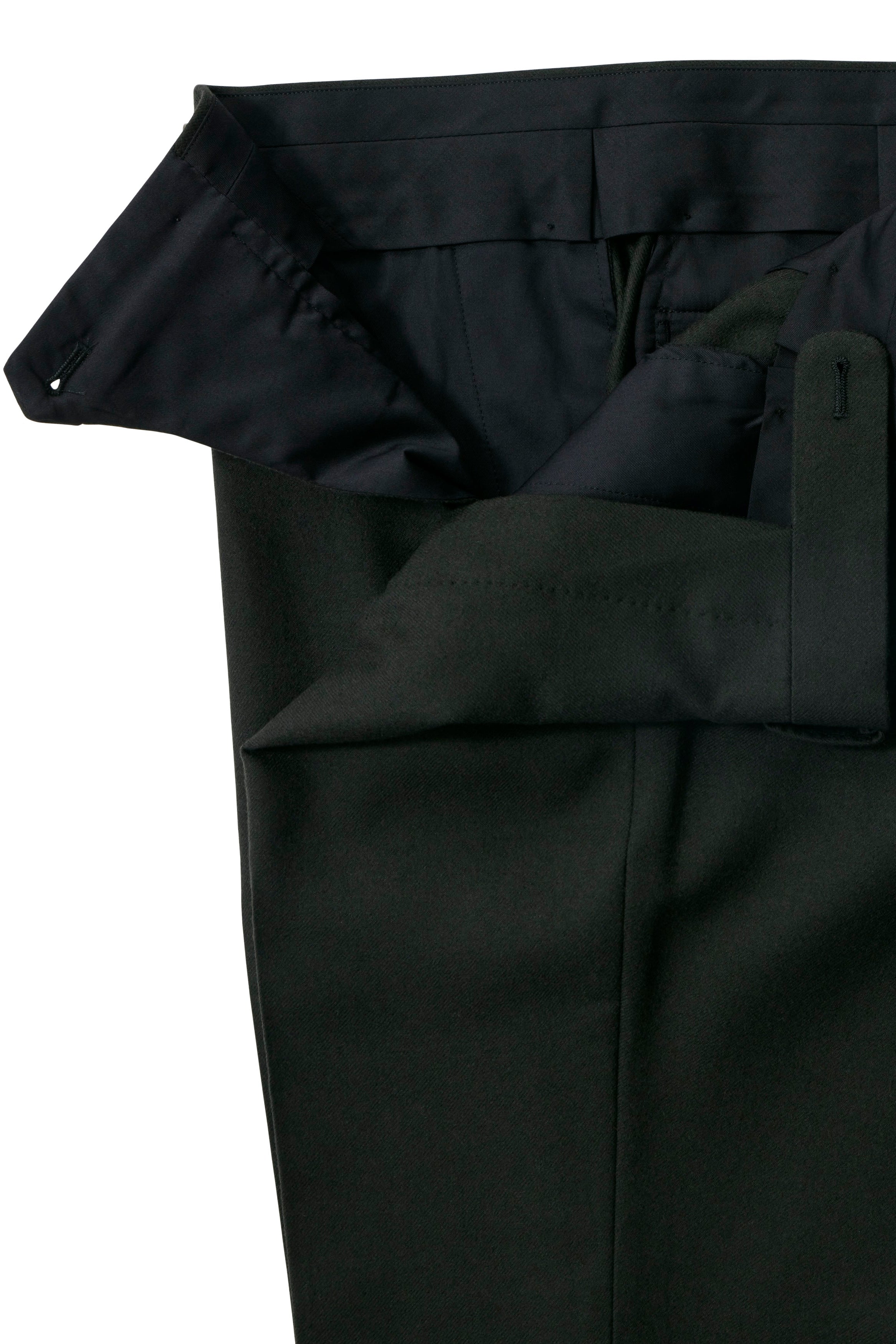 The Armoury Dark Green RE073F01E Flannel Wool Model A Trousers
