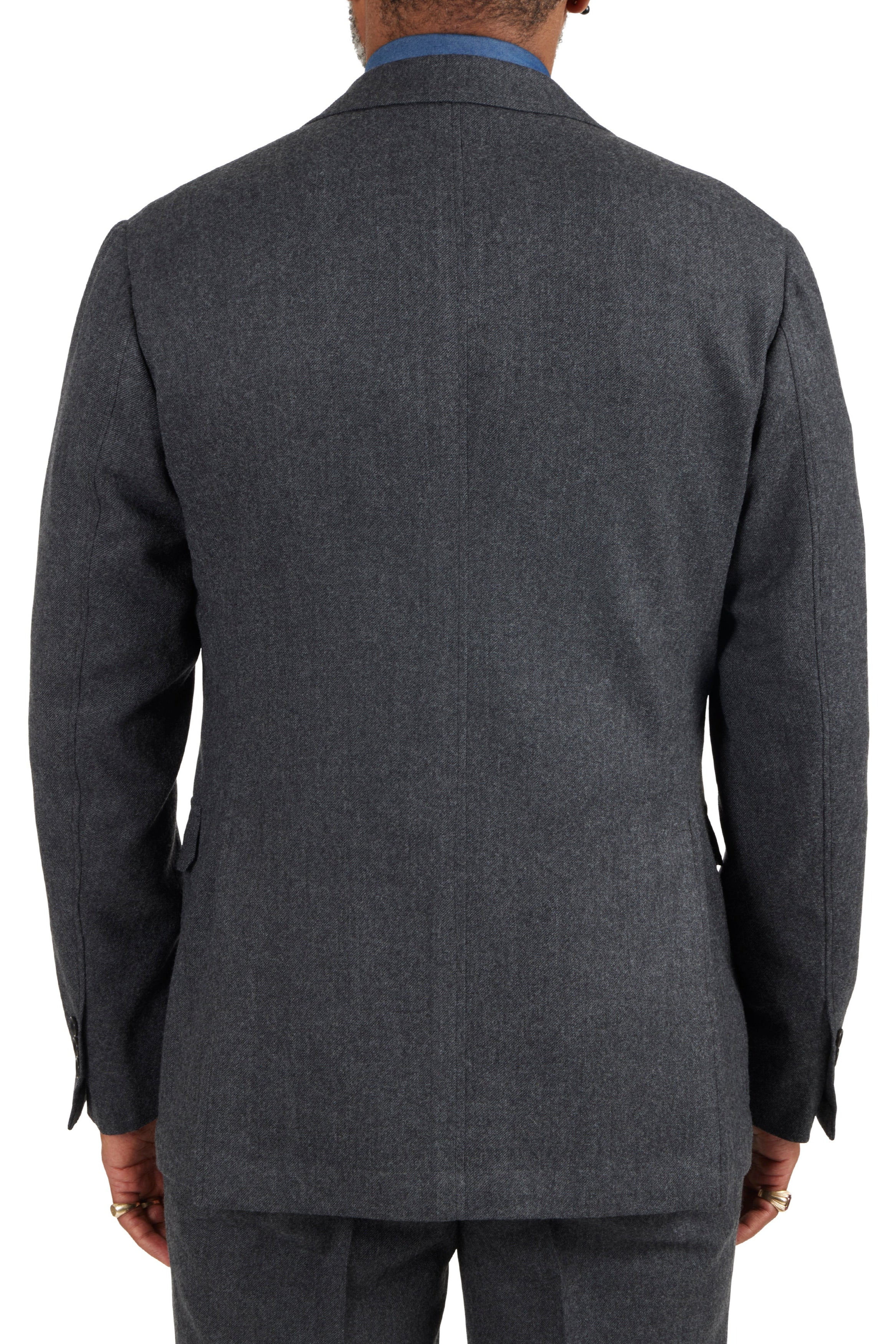 The Armoury Model 11A Charcoal RE023F31B Flannel Suit