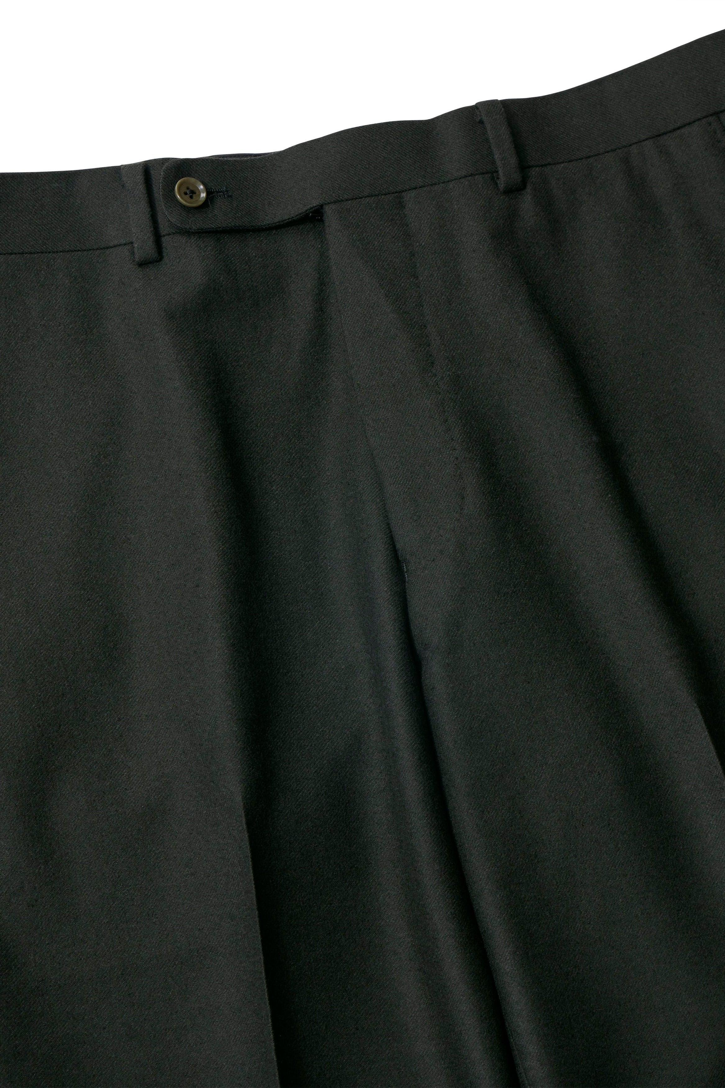 The Armoury Dark Green RE073F01E Flannel Wool Model A Trousers