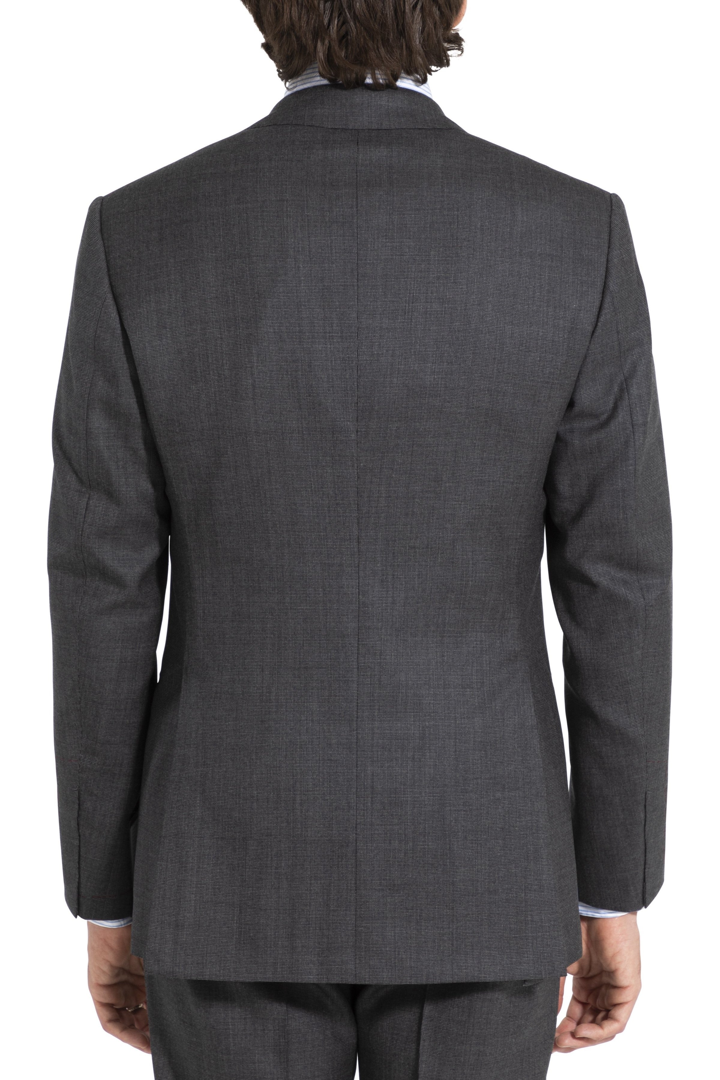 The Armoury Model 101 Grey Wool Tic Weave Suit
