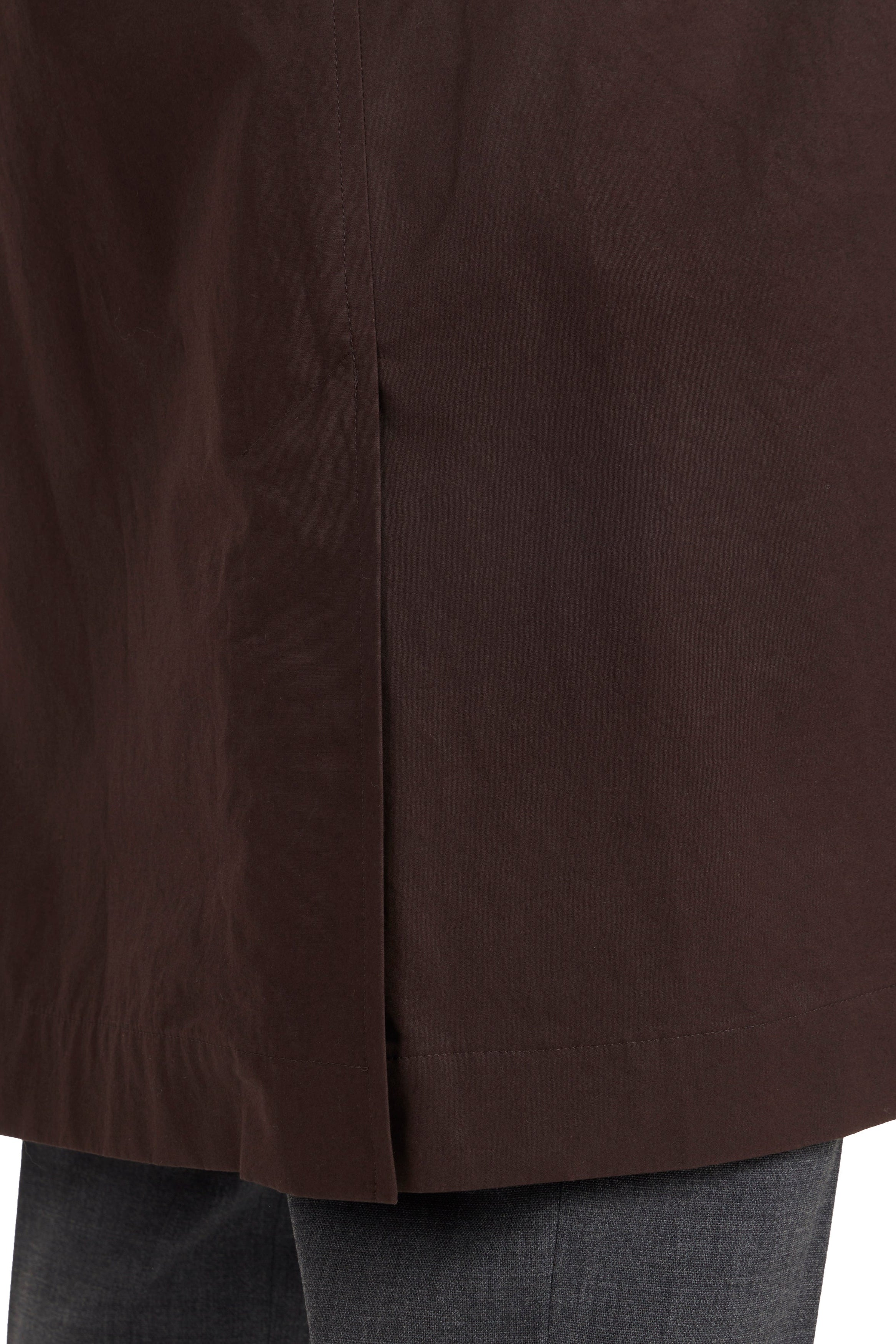 Cohérence RUIZ-FLC Brown Weather Resistant Cotton Cashmere Light Coat