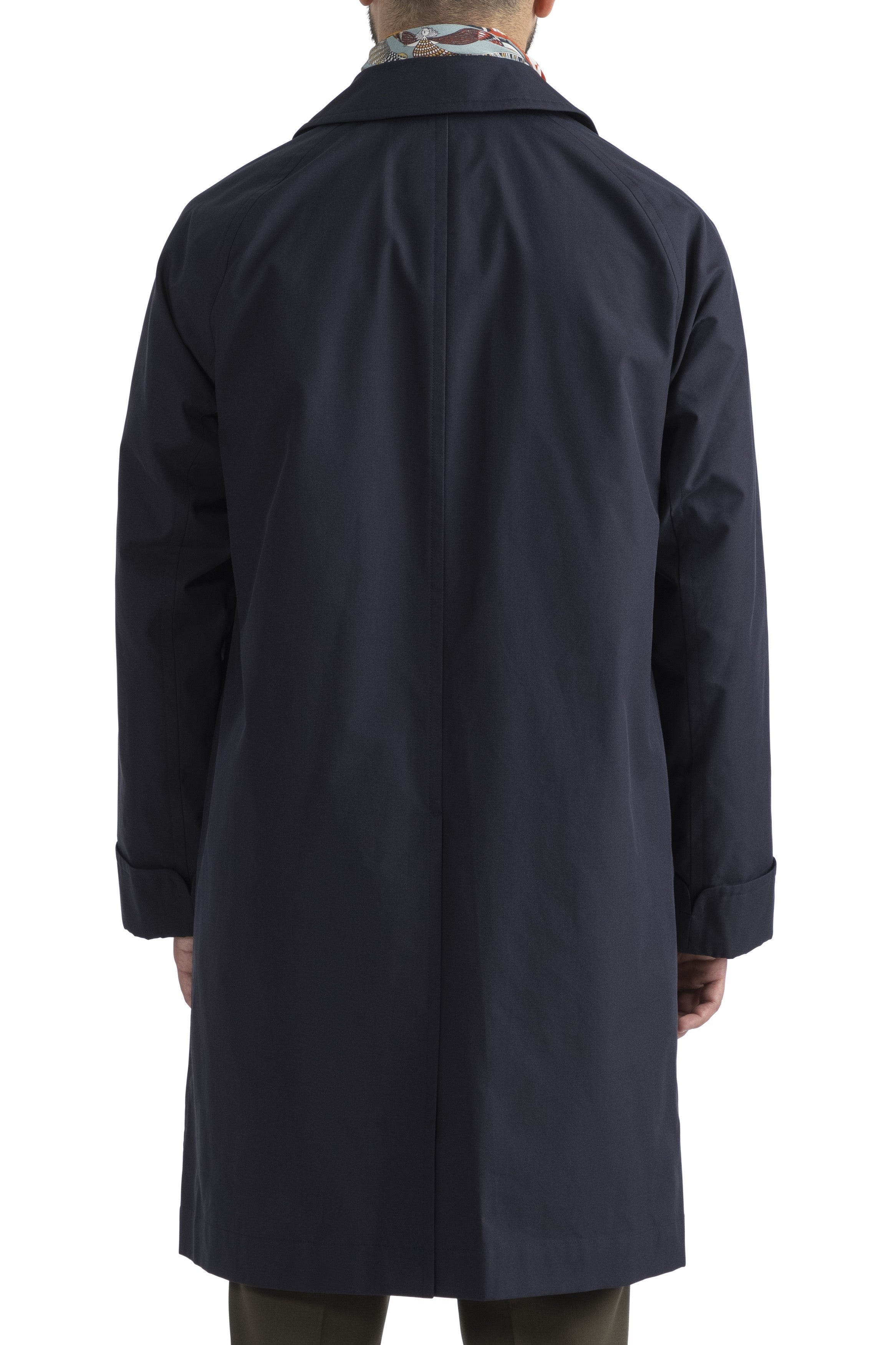 Cohérence Corb II Navy Poplin Cotton Coat *sample*