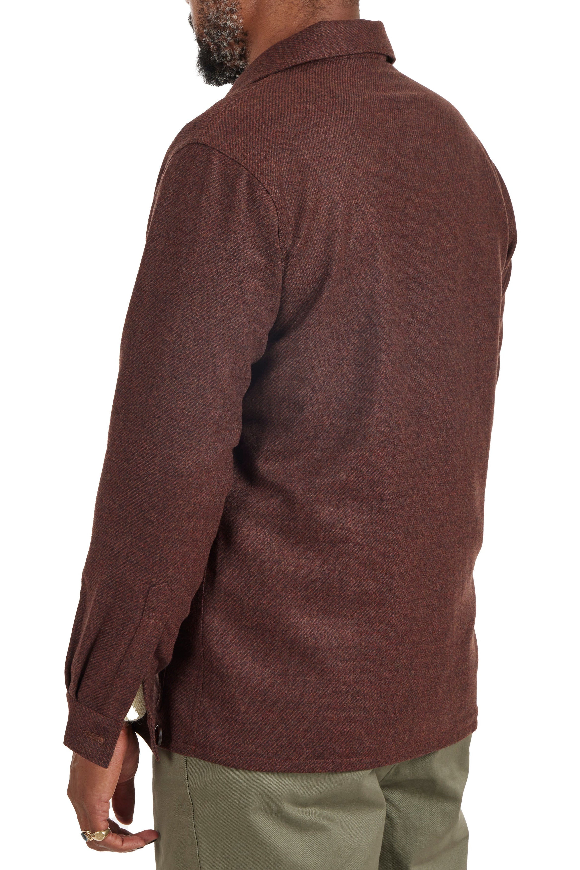 The Armoury 11-A014N Rust Brown Wool Task Jacket