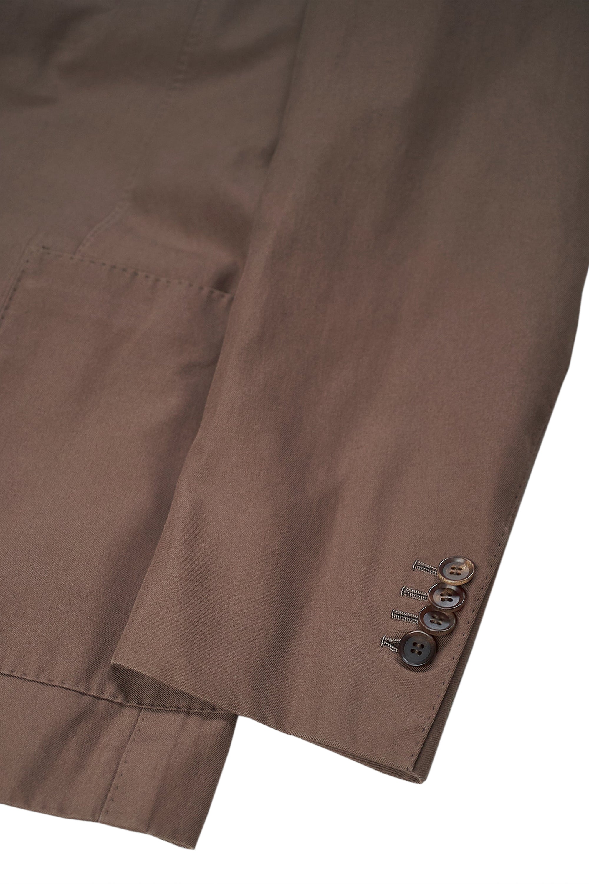 Ring Jacket Meister Brown Smooth Cotton Suit – Drop 93