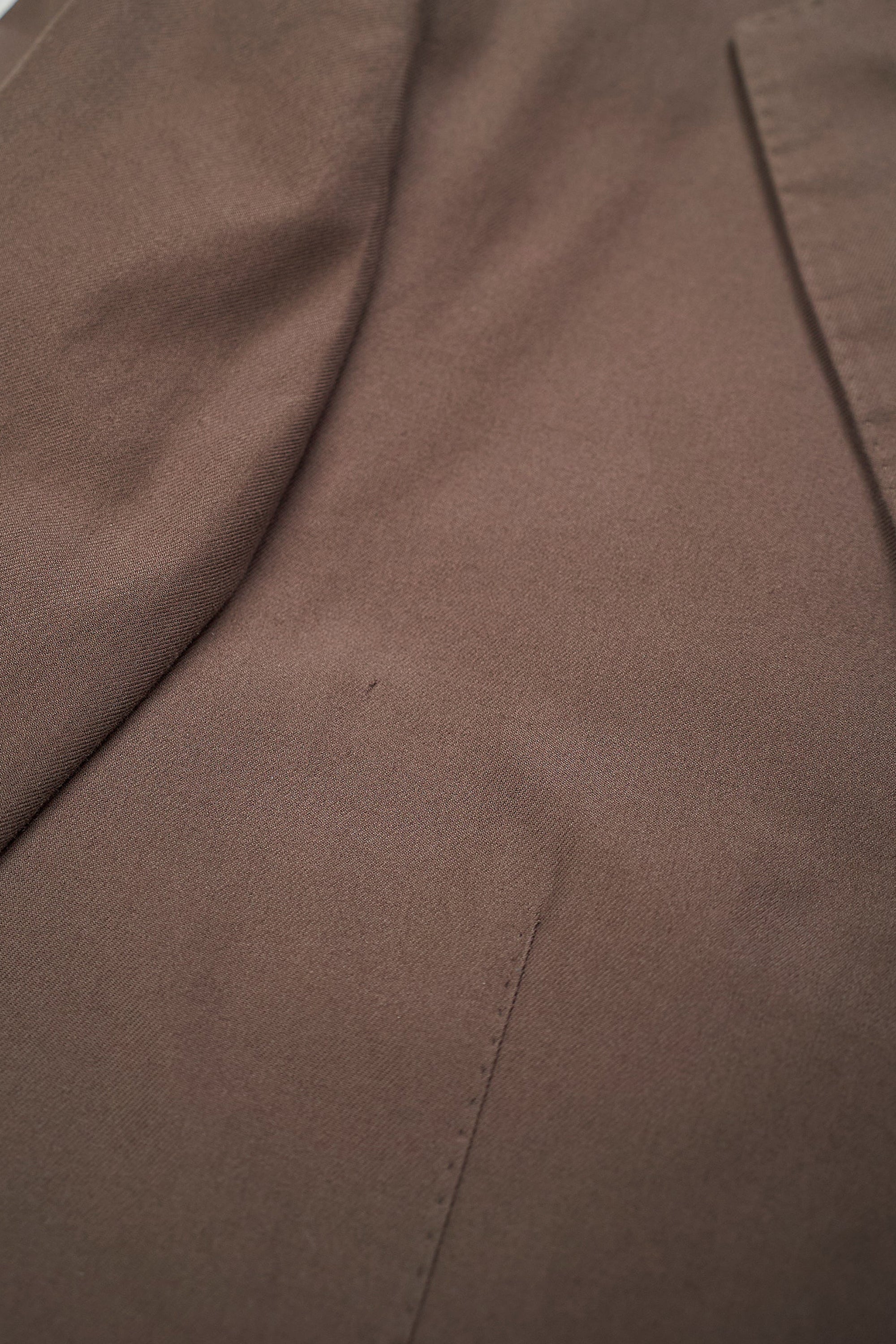 Ring Jacket Meister Brown Smooth Cotton Suit