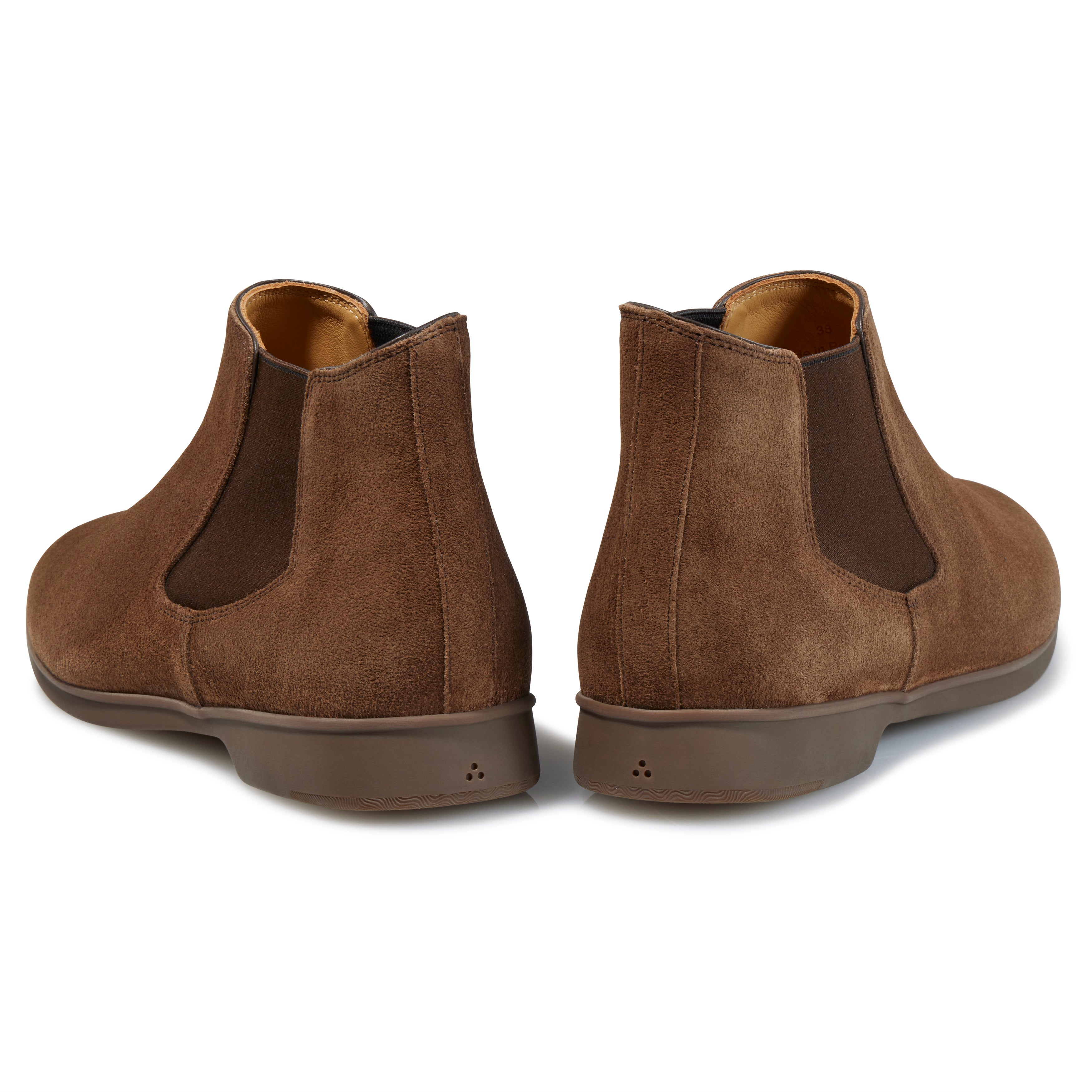 Baudoin & Lange Terranova Taupe Sagan Rover Suede with Rubber Sole Chelsea Boot *factory seconds*