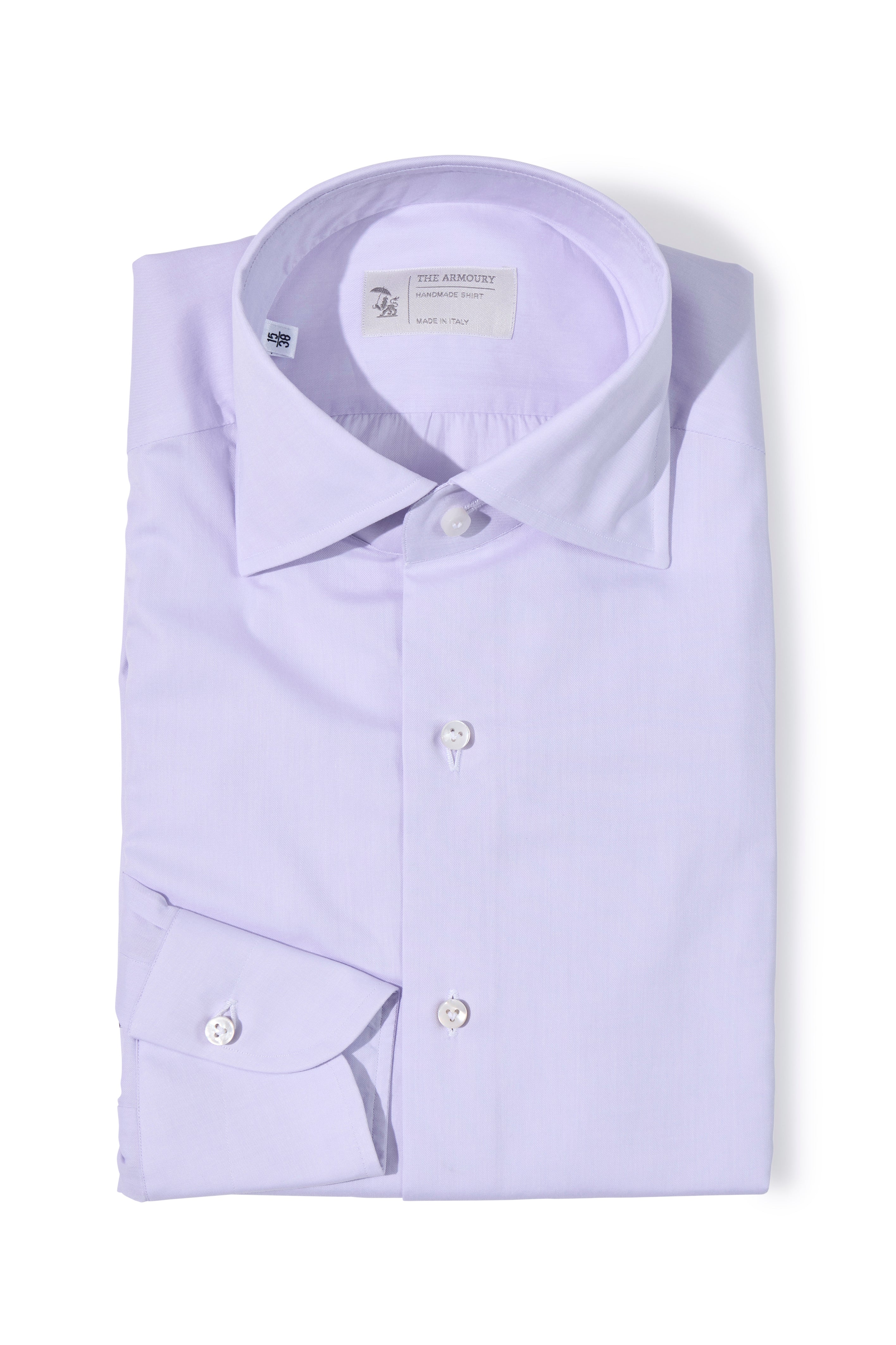The Armoury Soul 16 Purple Cotton Spread Collar Shirt