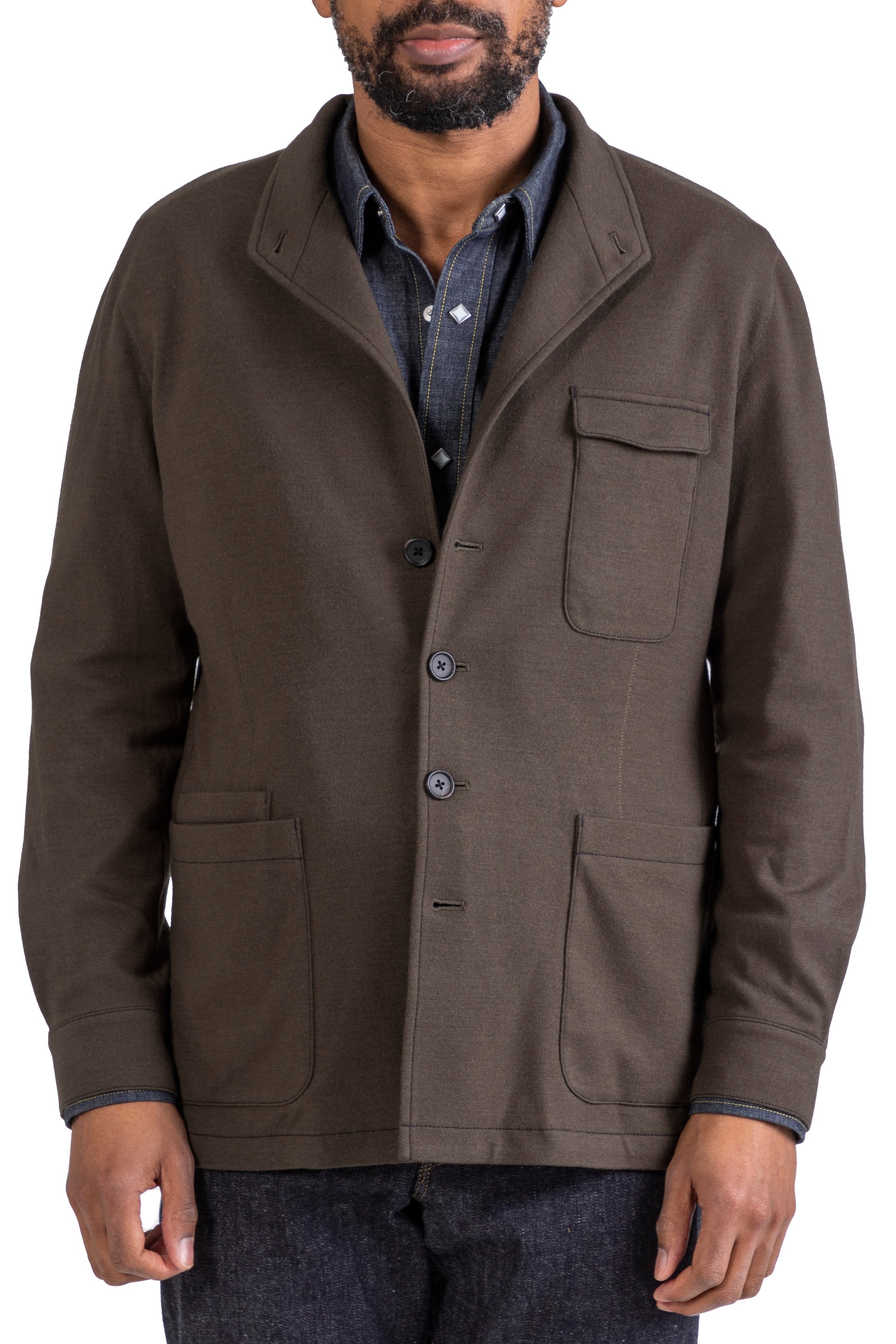 The Armoury Olive Wool City Hunter II Jacket