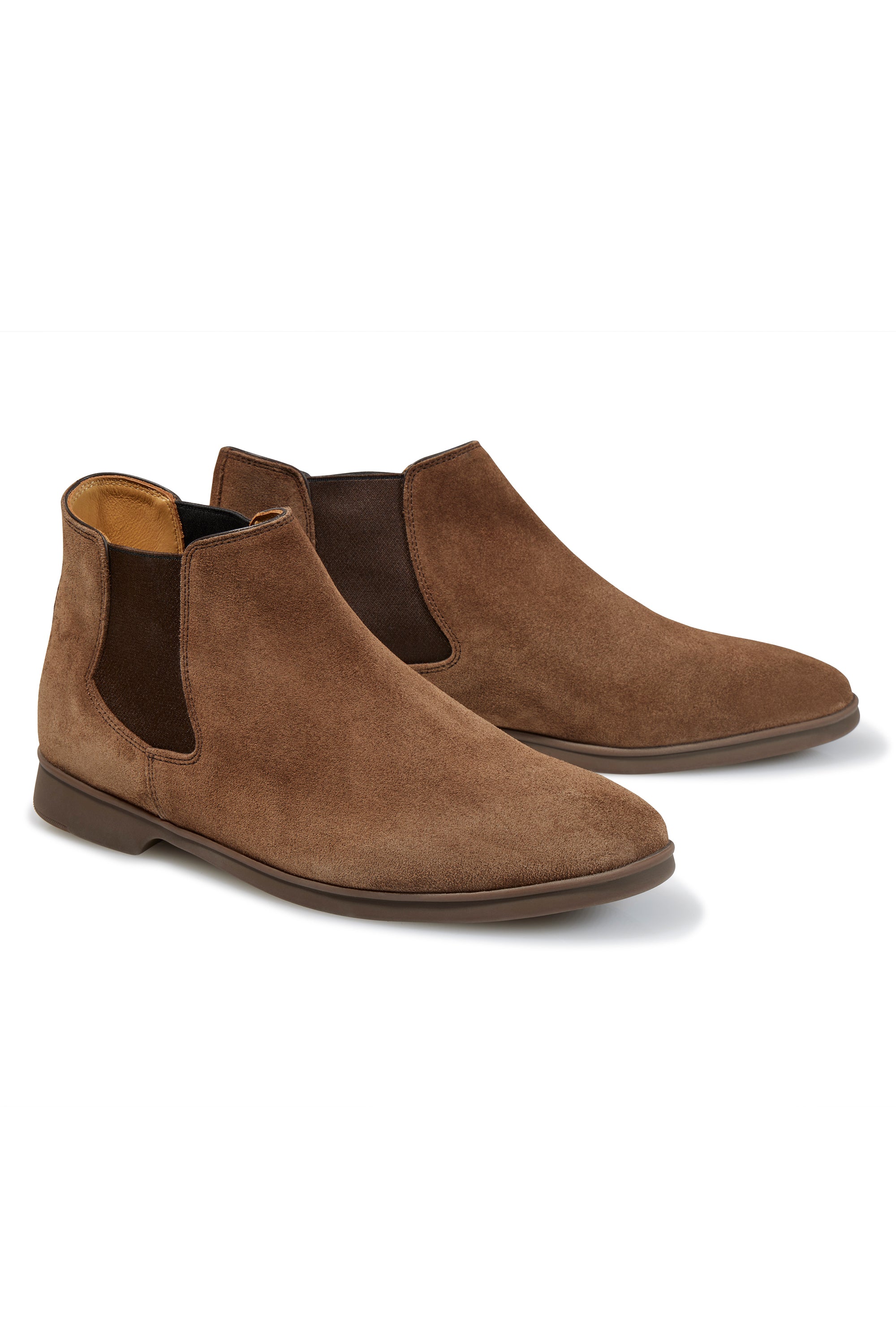 Baudoin & Lange Terranova Taupe Sagan Rover Suede with Rubber Sole Chelsea Boot *factory seconds*