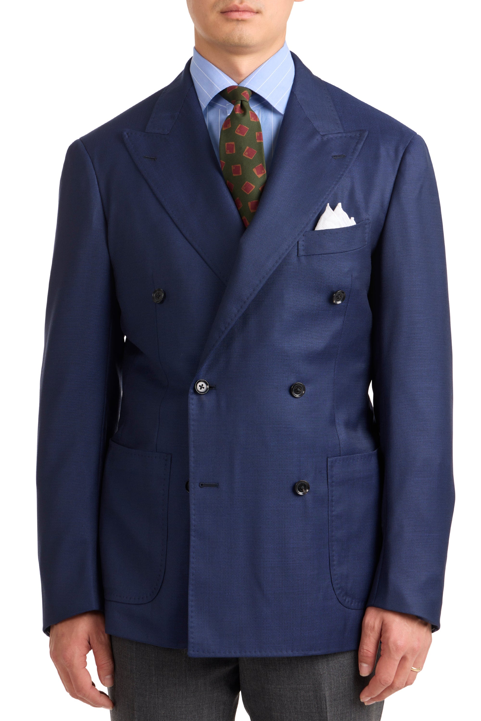 The Armoury Model 6 Navy Wool Hopsack Sport Coat