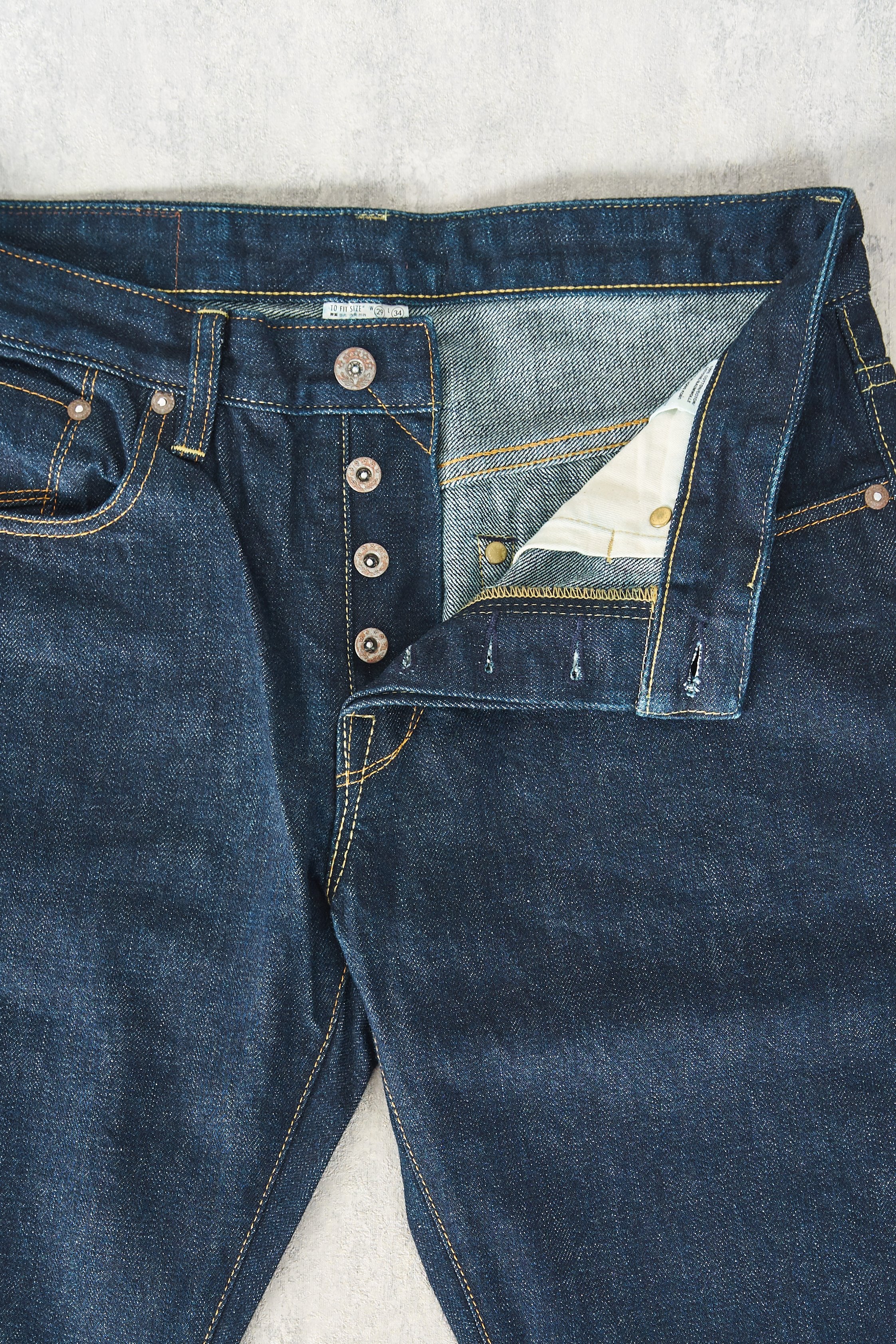 The Armoury Hidden Rivets Washed Selvage Denim Jeans
